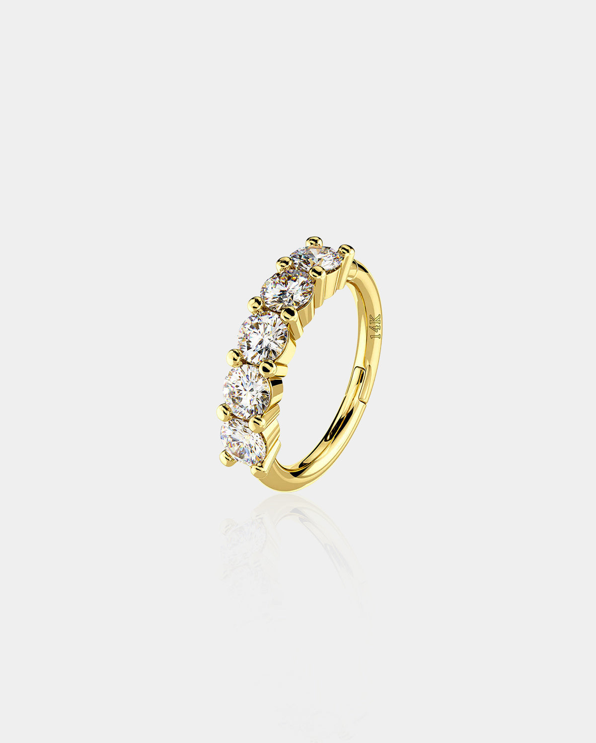 helix hoop earrings gold