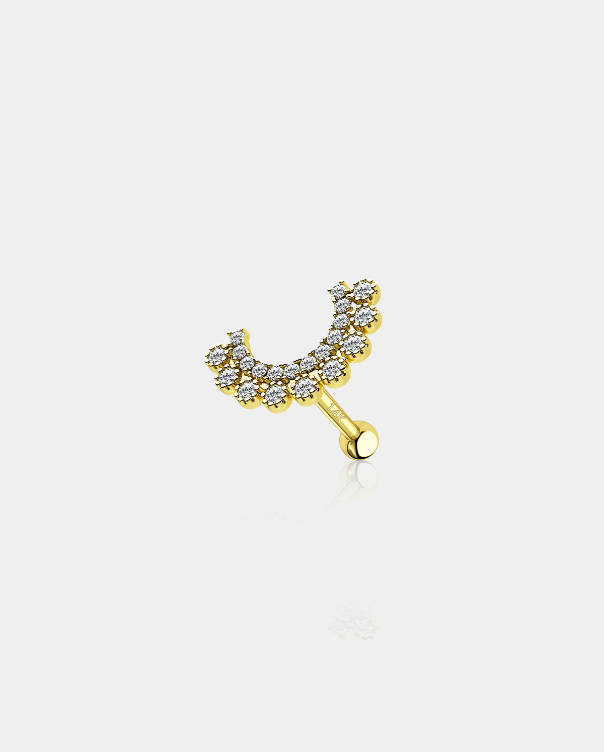 curved cartilage earring