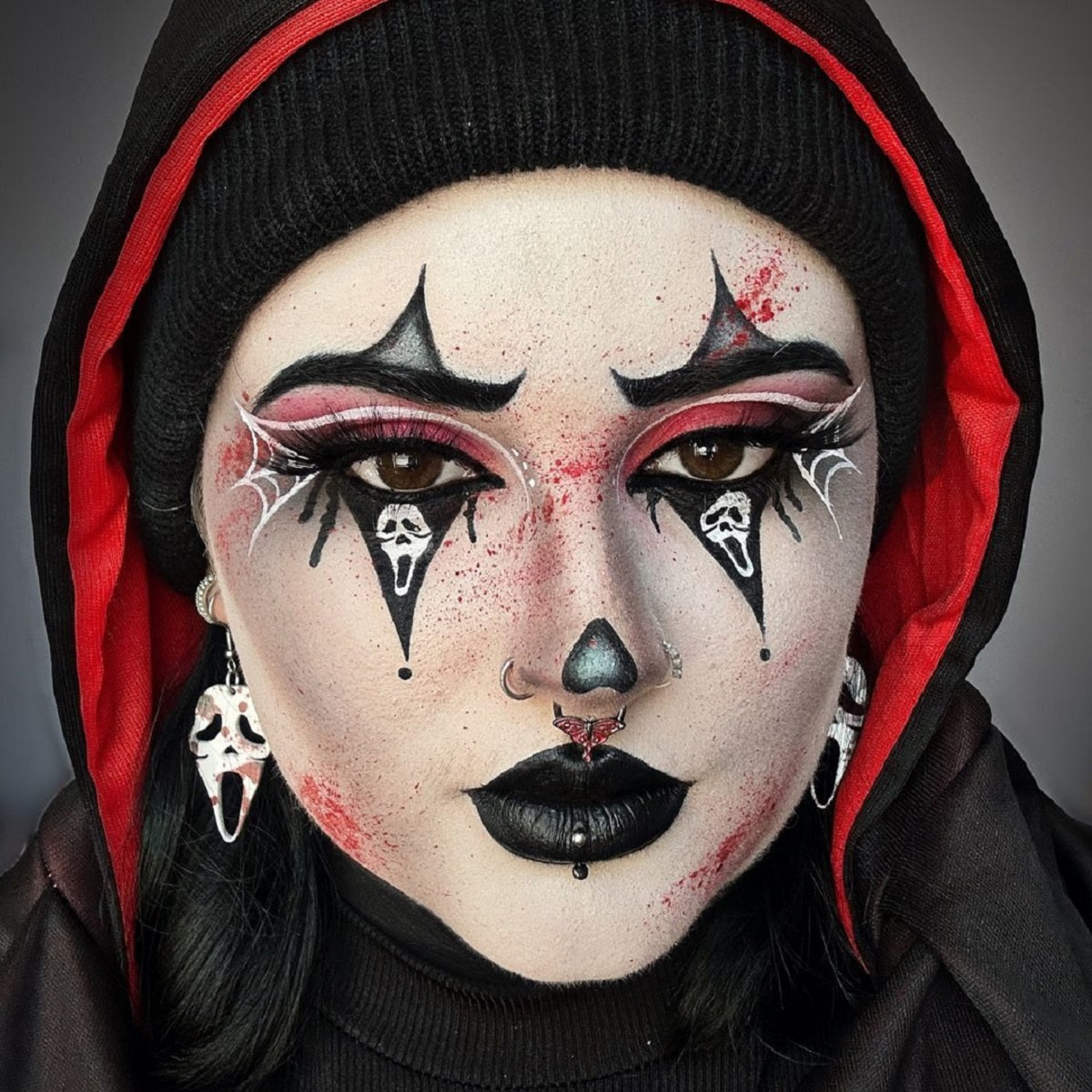 Halloween Red Moth Segment Septum Ring