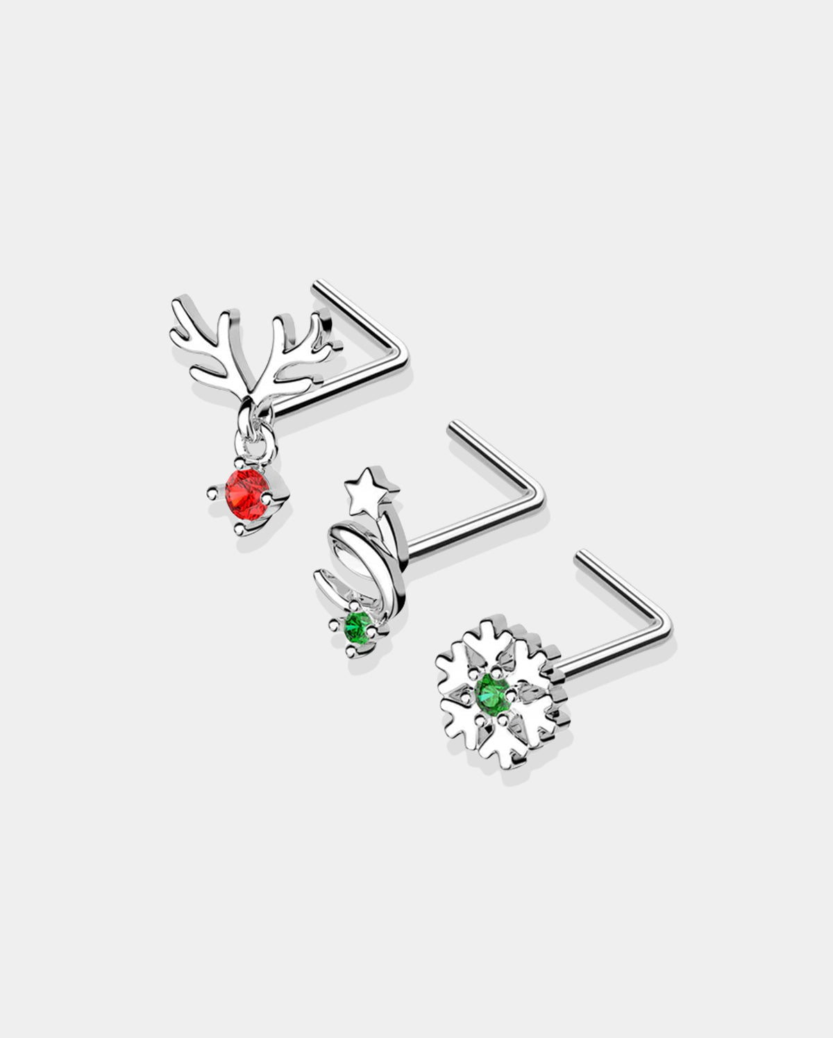christmas nose ring