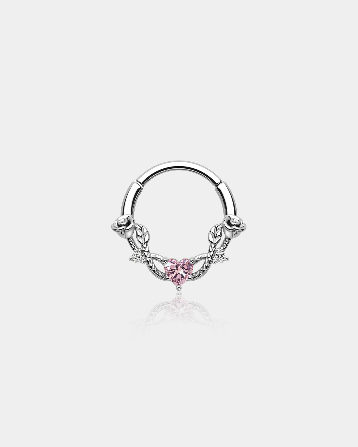 Rose Love 16G Hinged Segment Septum Ring