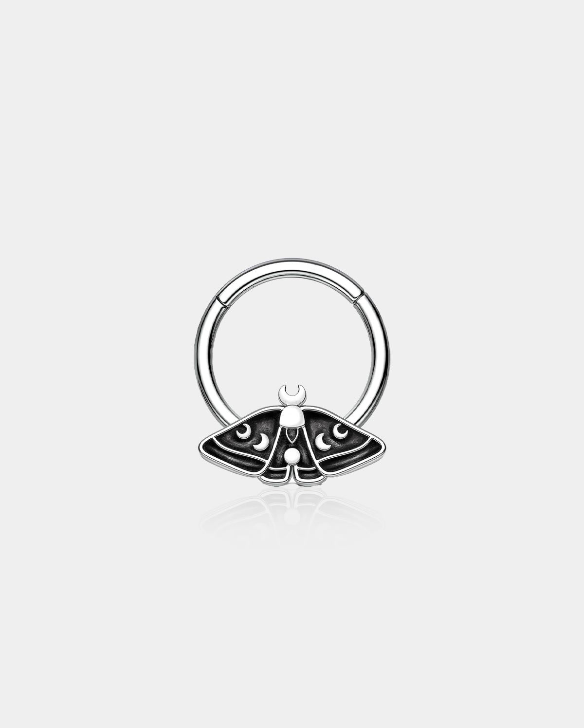 Moon Wings Moth Daith Septum Ring