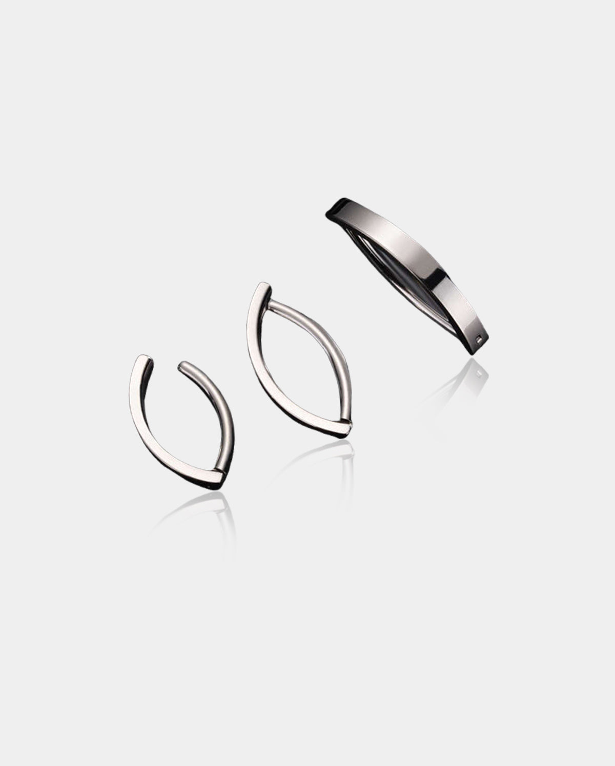 14G Clicker Titanium Belly Button Hoop Ring
