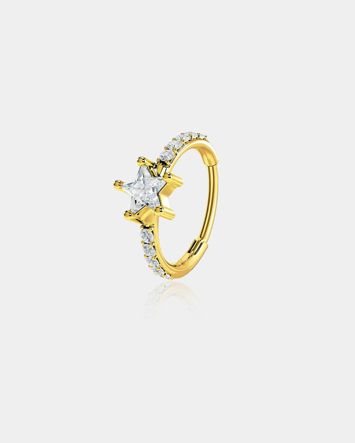Star CZ Nose Ring