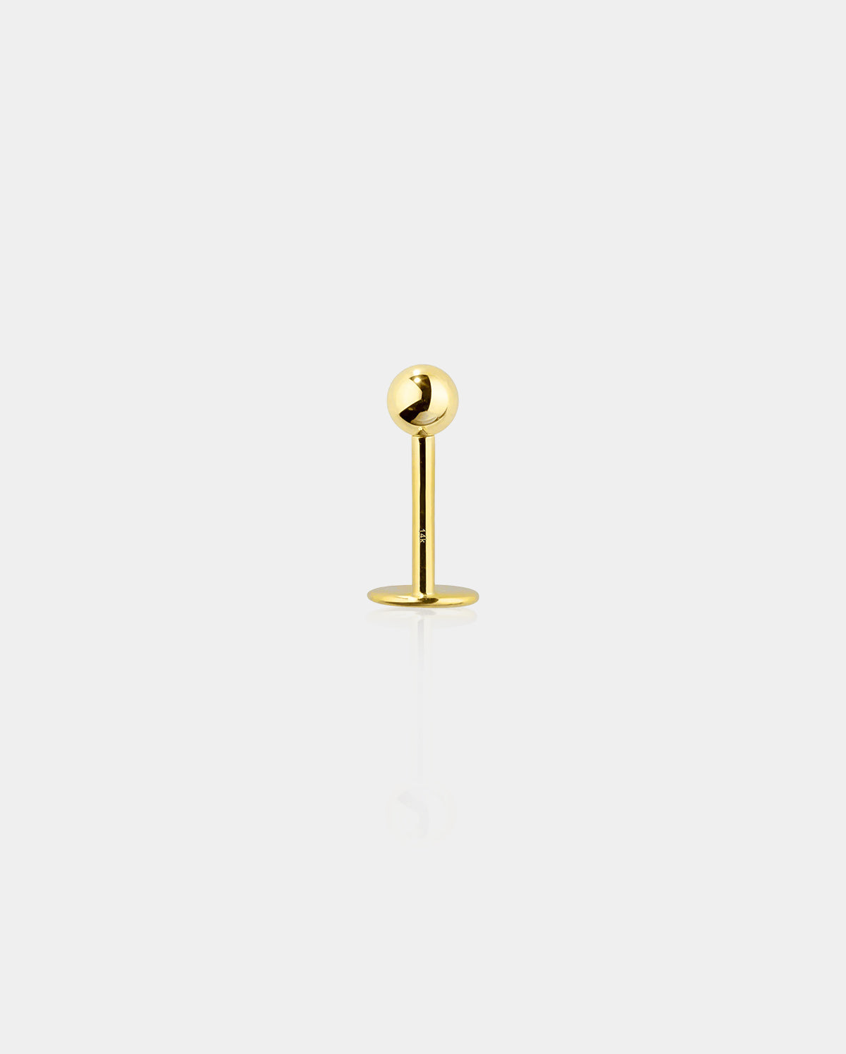 14K Ball Lip Stud