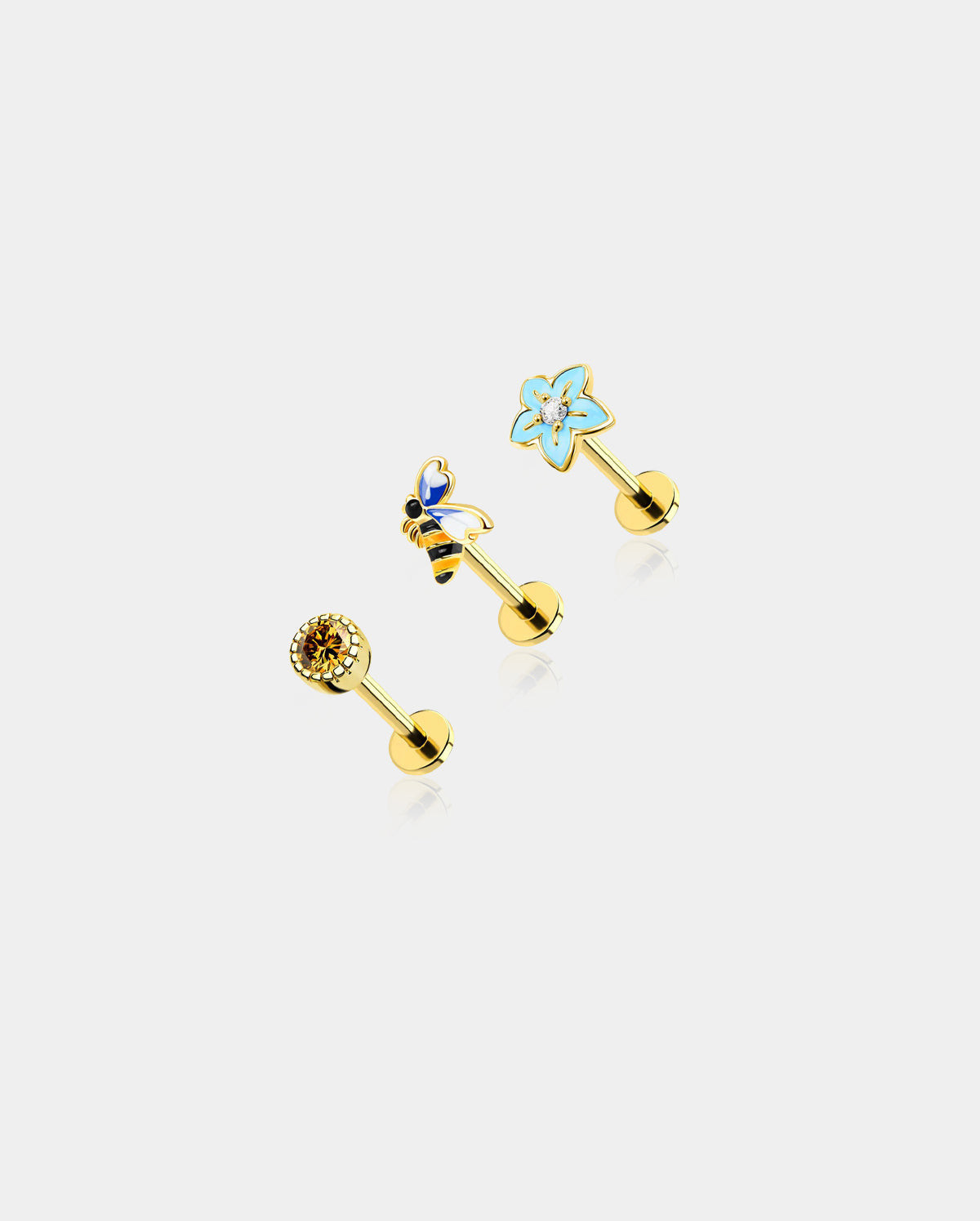 labret earrings