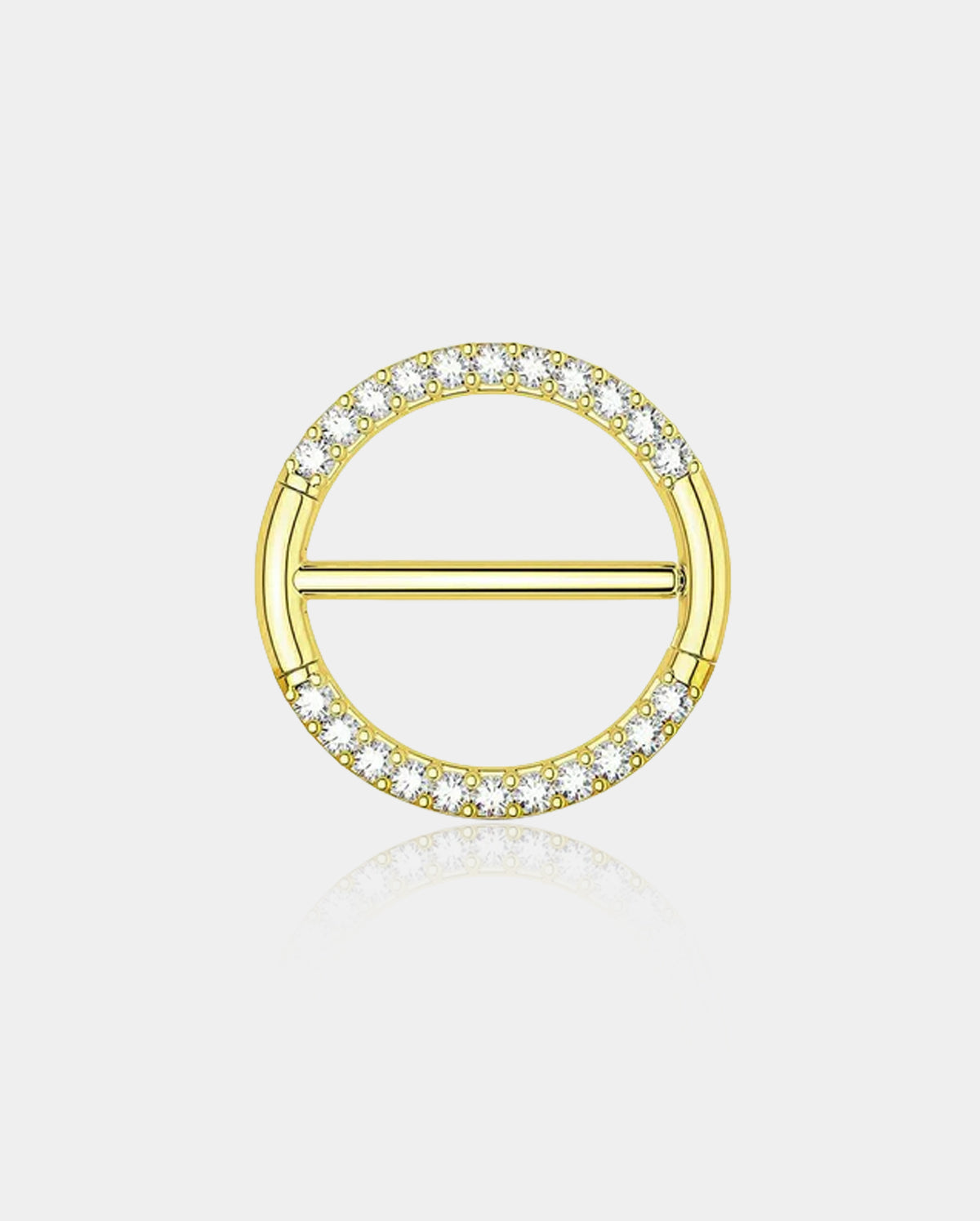 OUFER BODY JEWELRY Circular CZ Clicker Nipple Shield