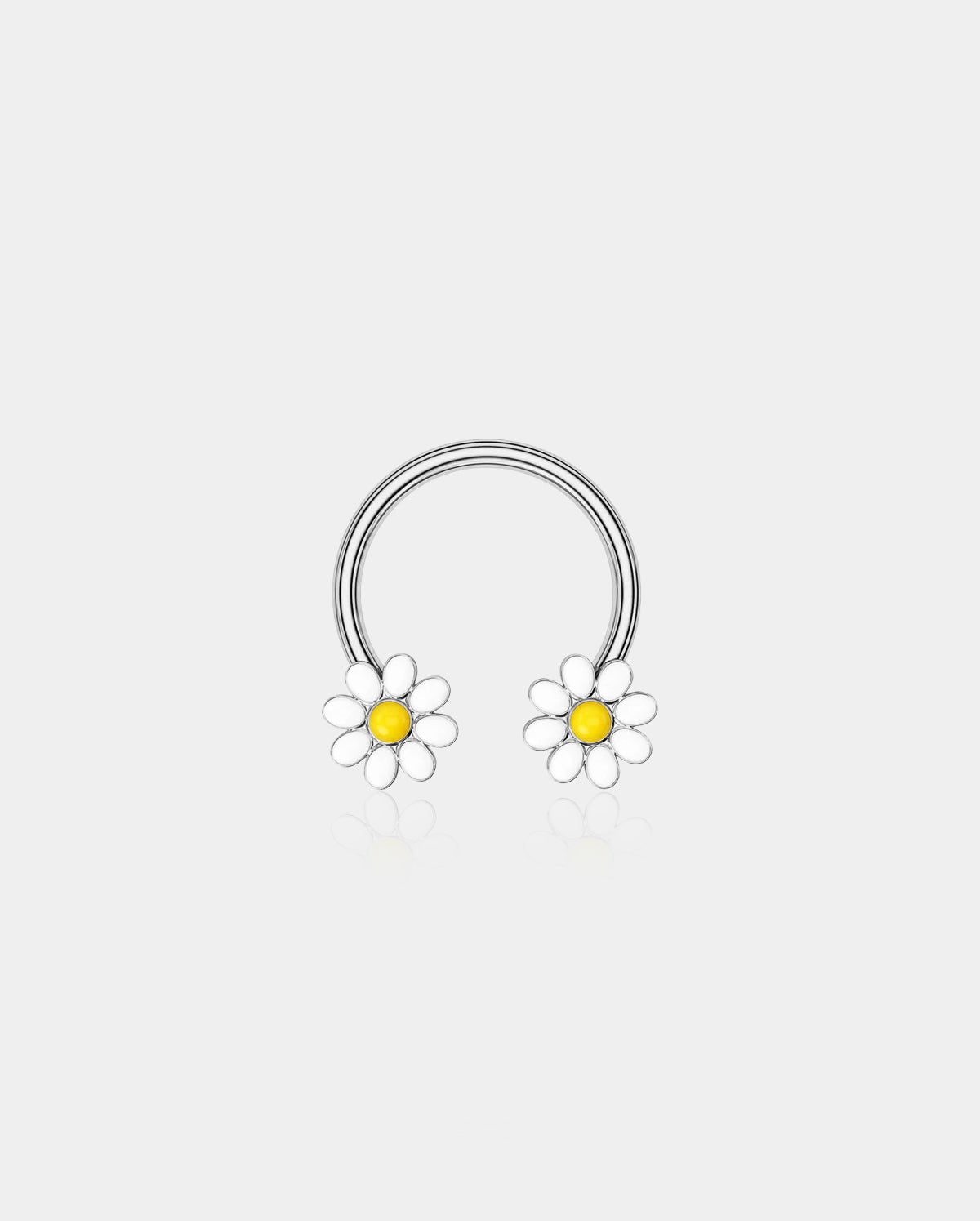 Daisy  Flowers Horseshoe Septum Rings