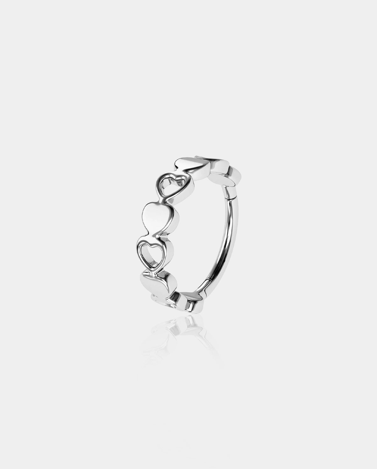 oufer heart cartilage earring