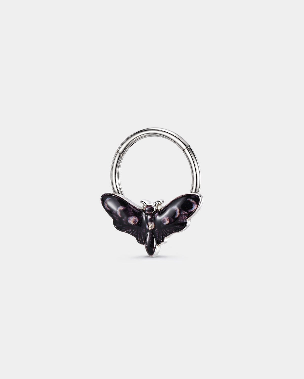 Moon Phase Moth Segment Septum Ring