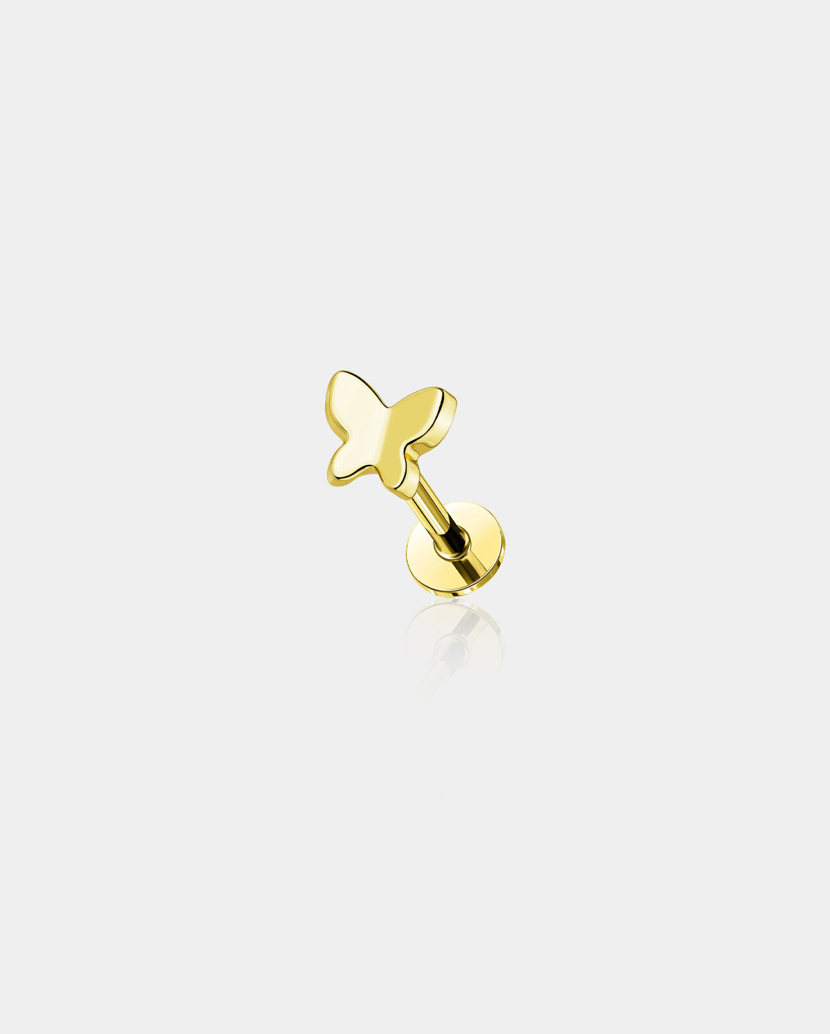 Butterfly Internally Threaded Cartilage Stud
