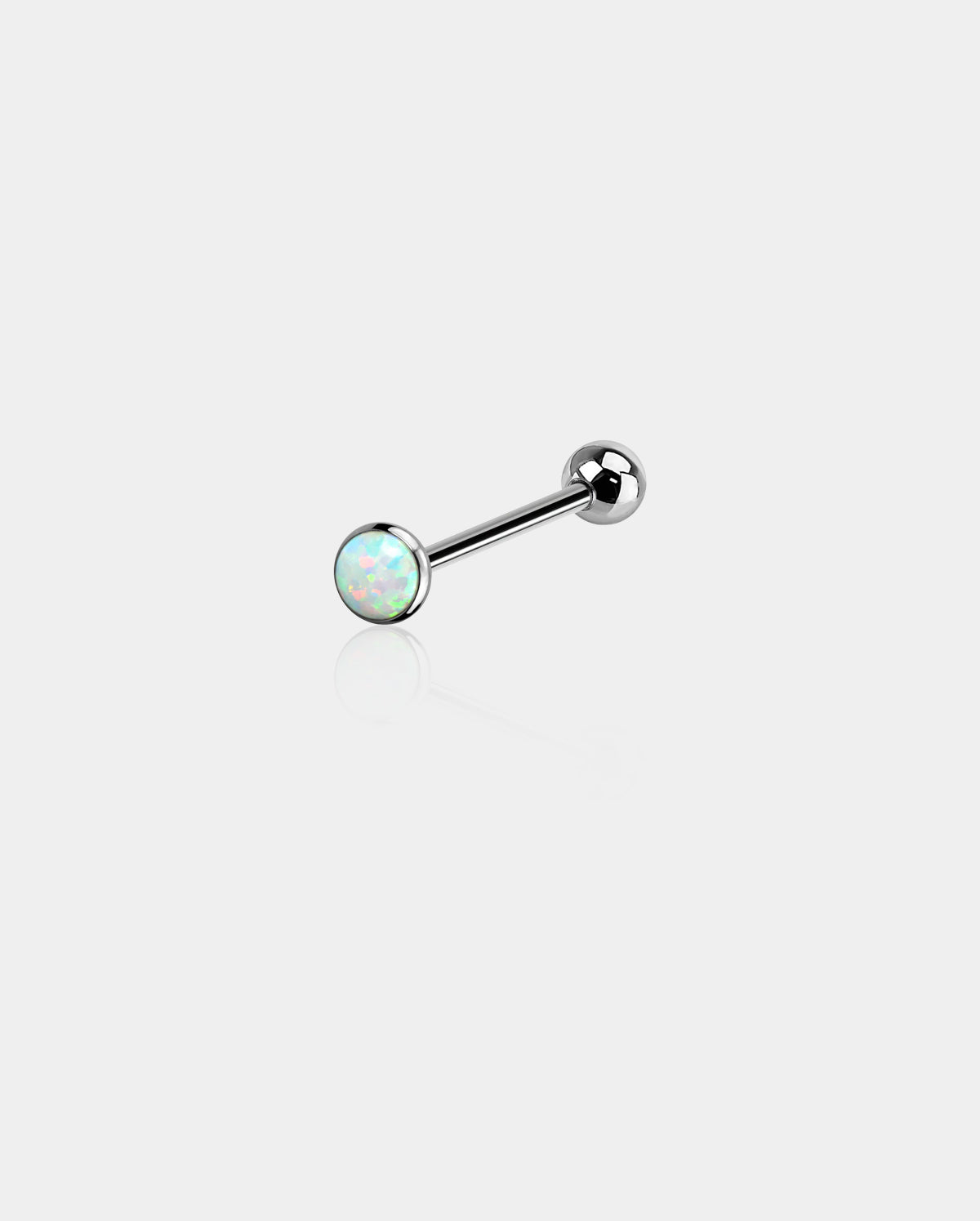 opal tongue ring