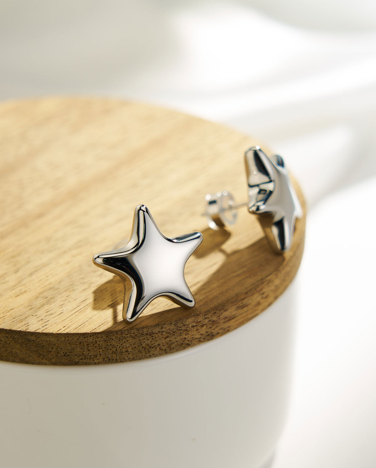 2PCS Bubble-Star Stud Earrings