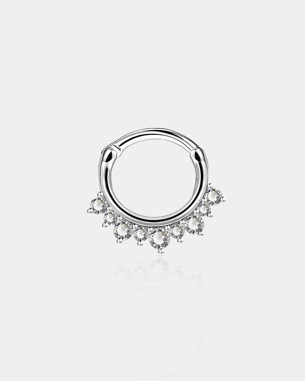 cluster CZ septum ring 