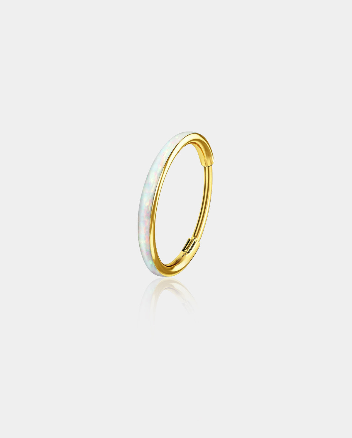 Opal Hinged Segment Nose Ring