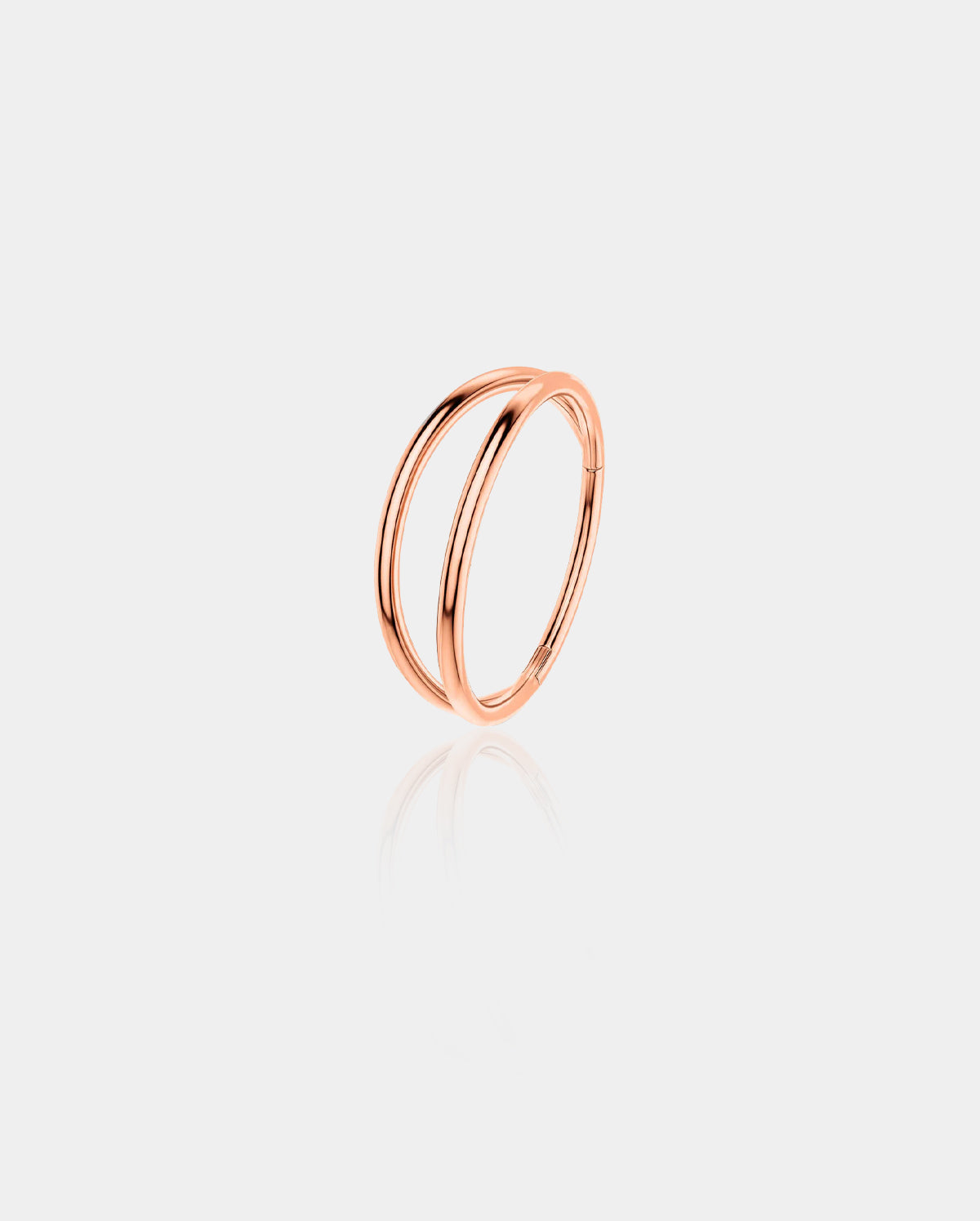 20G Double Hoop Hinged Segment Nose Hoop
