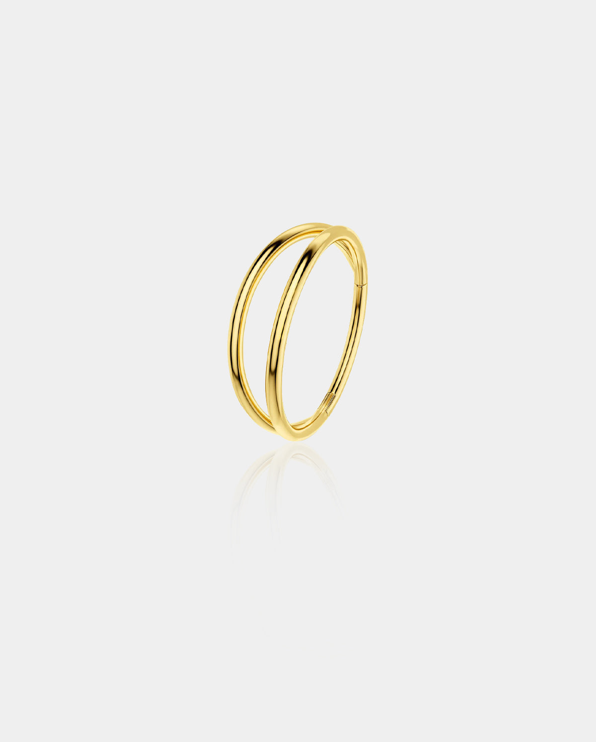 20G Double Hoop Hinged Segment Nose Hoop