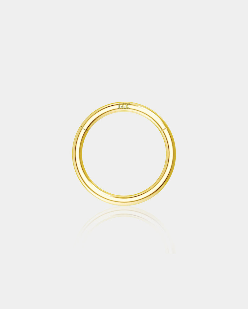 OUFER BODY JEWELRY 14G 14K Gold Classic Segment Septum Ring
