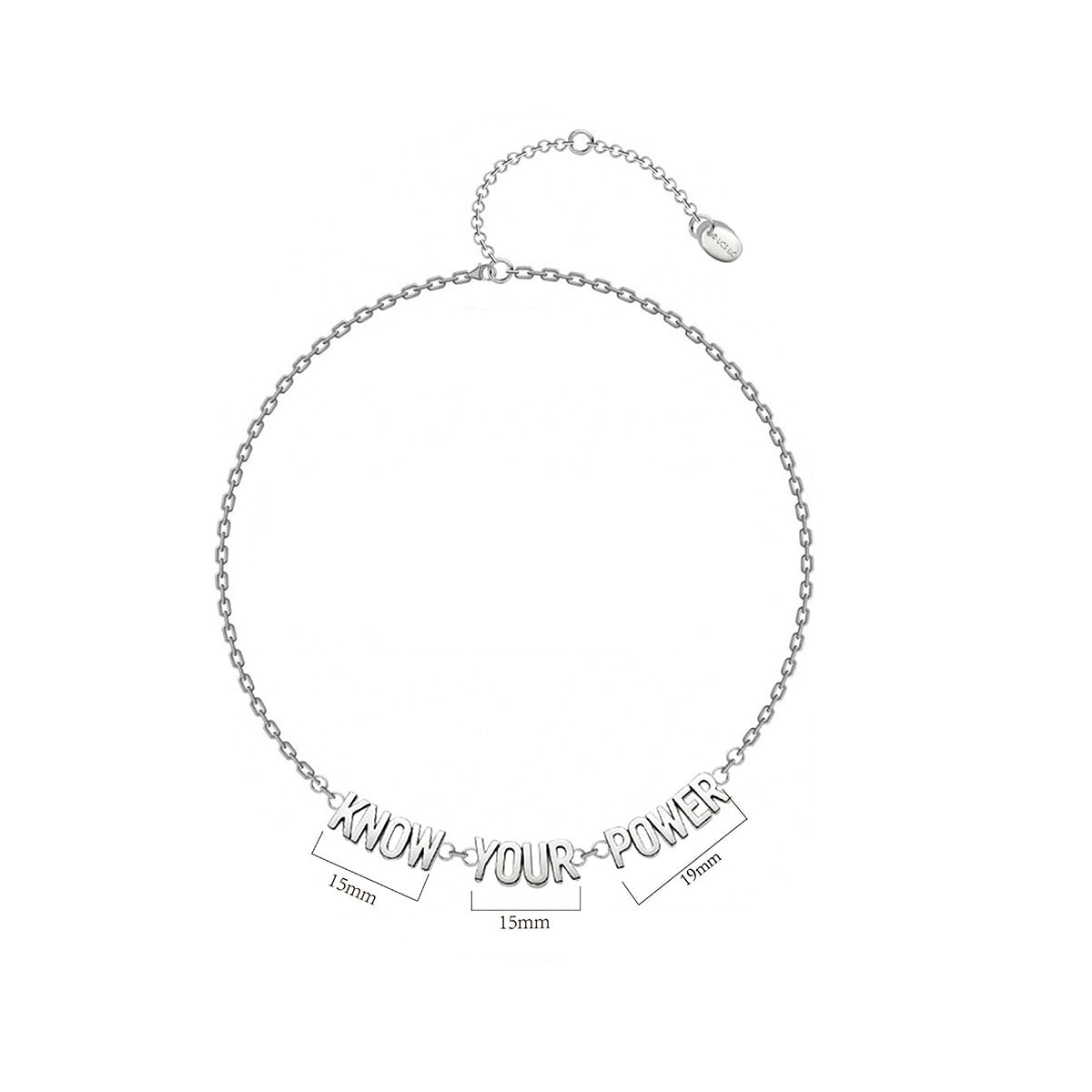 WICKED X OUFER “Know Your Power” Letter Necklace