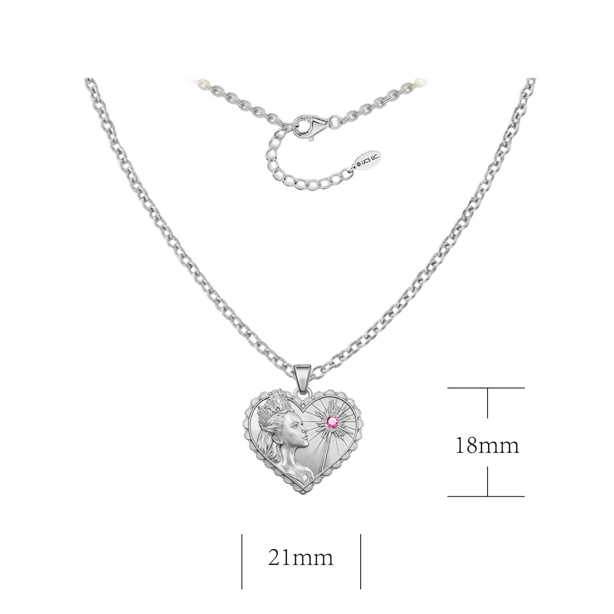 WICKED X OUFER Glinda Portrait Heart Necklace