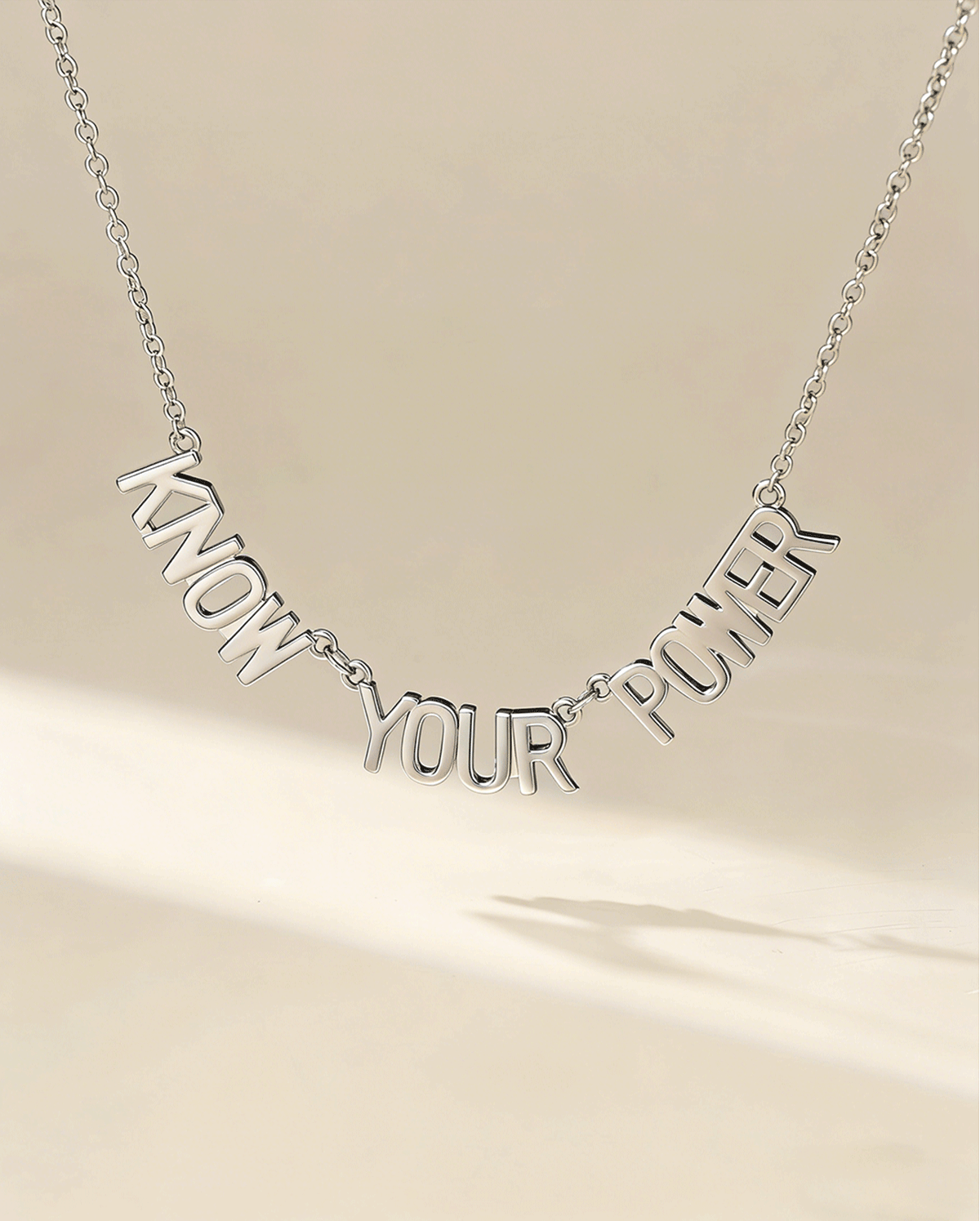 WICKED X OUFER “Know Your Power” Letter Necklace