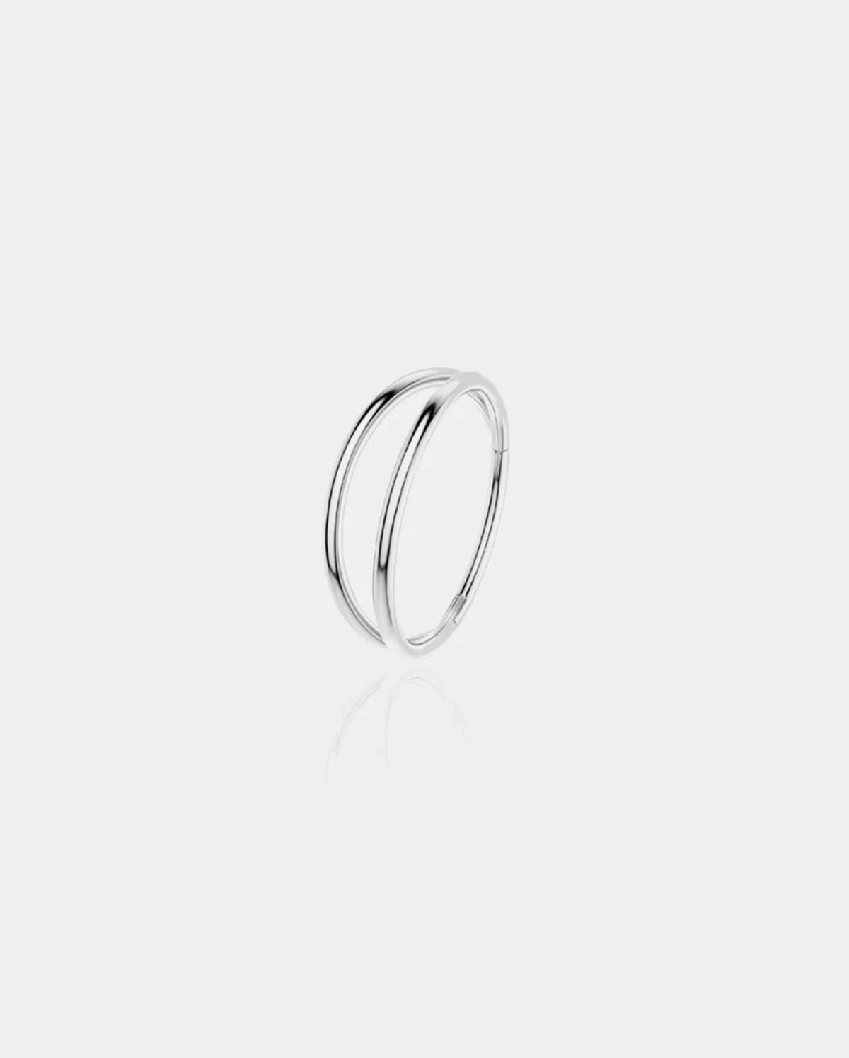 Double Hoop Hinged Segment Nose Ring