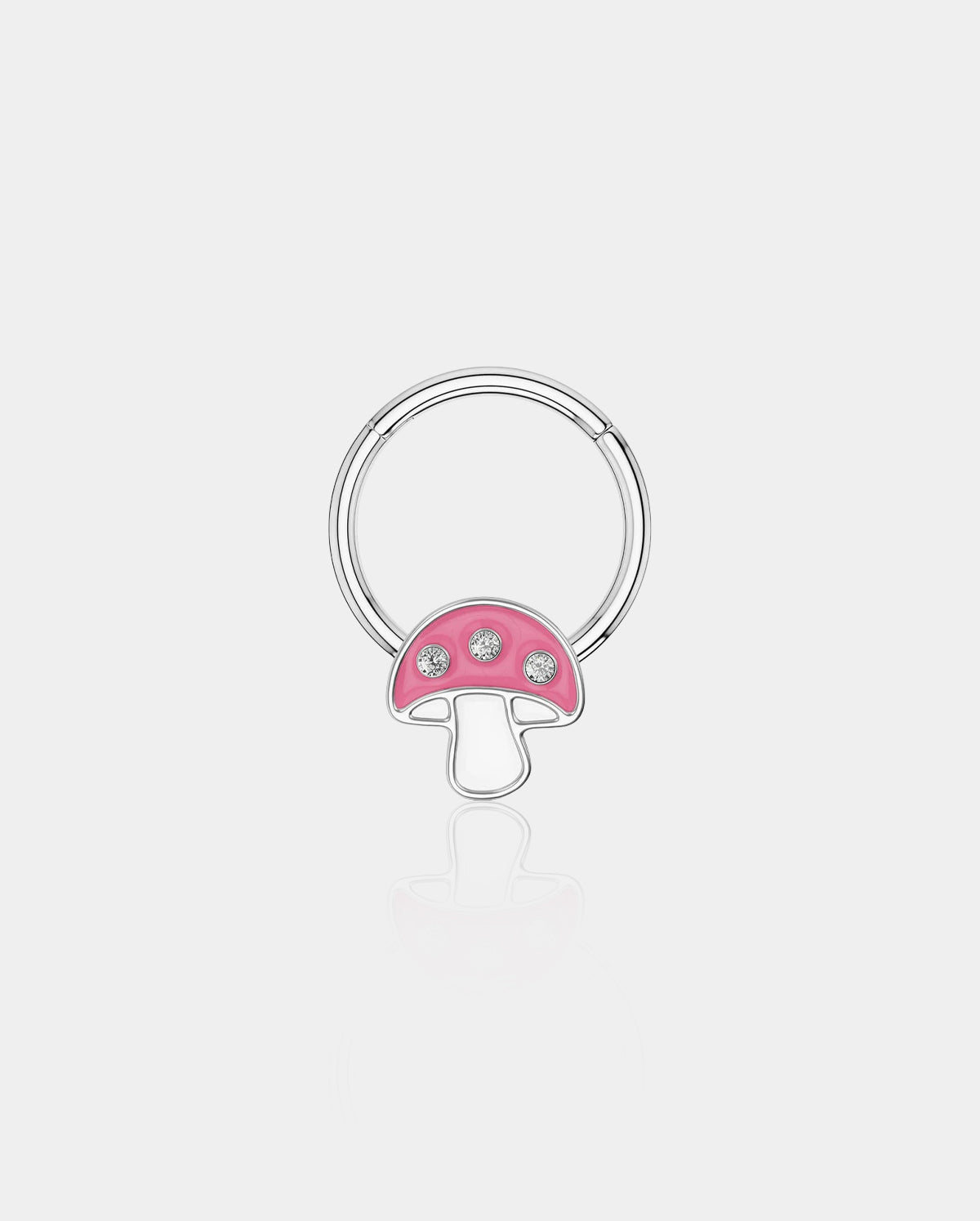 16G Cute Mushroom Septum Ring