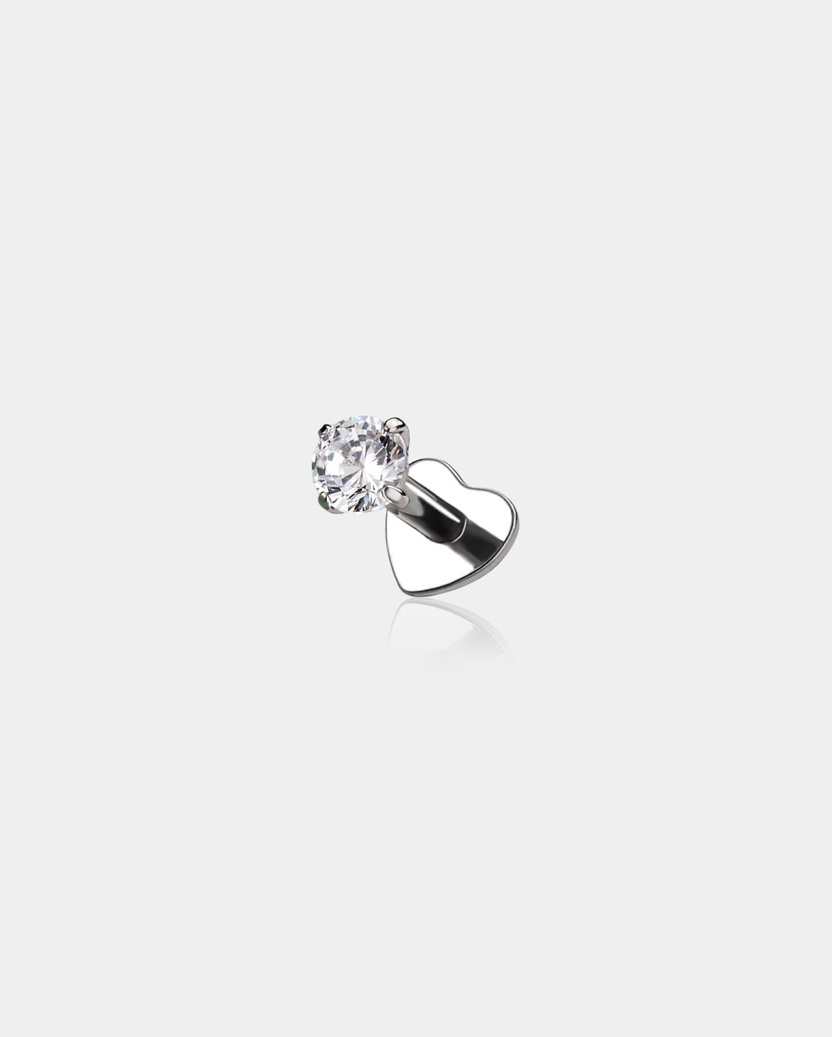 prong setting CZ stud 