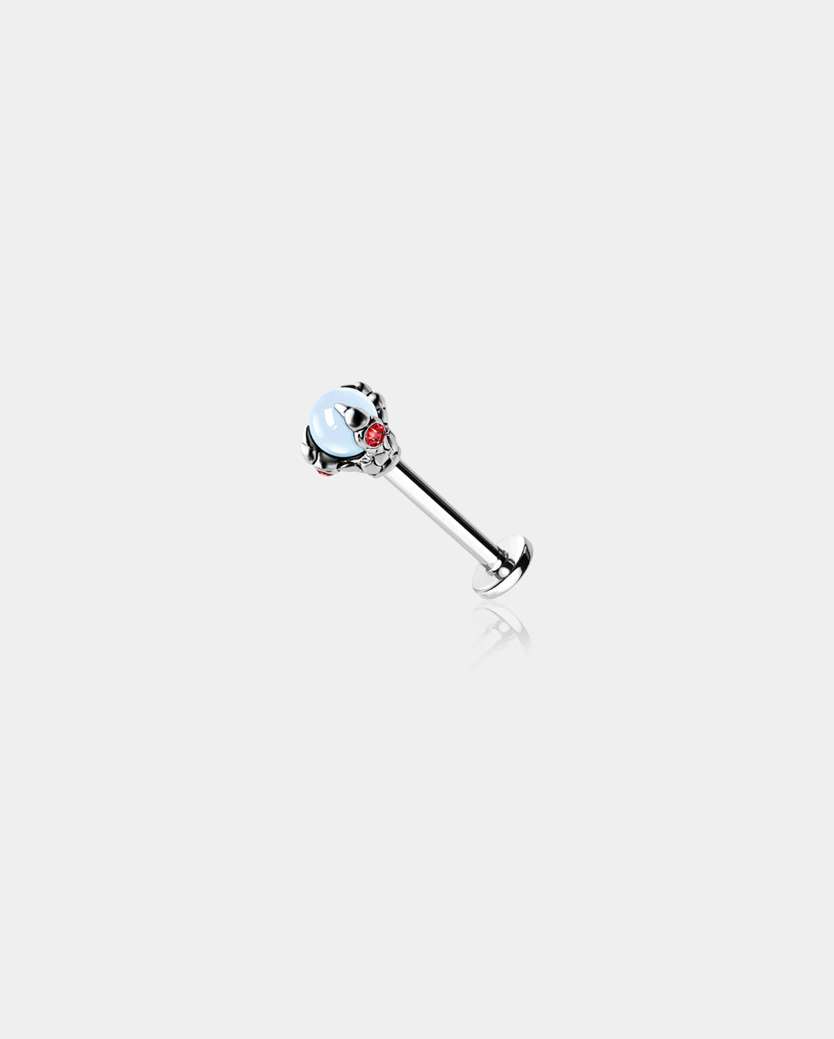 opalite labret cartilage stud
