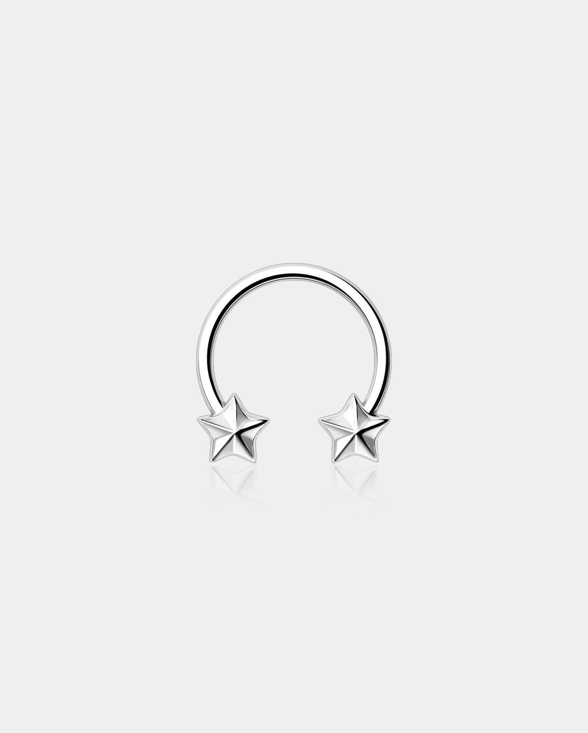 Nautical Star Horseshoe Septum Ring