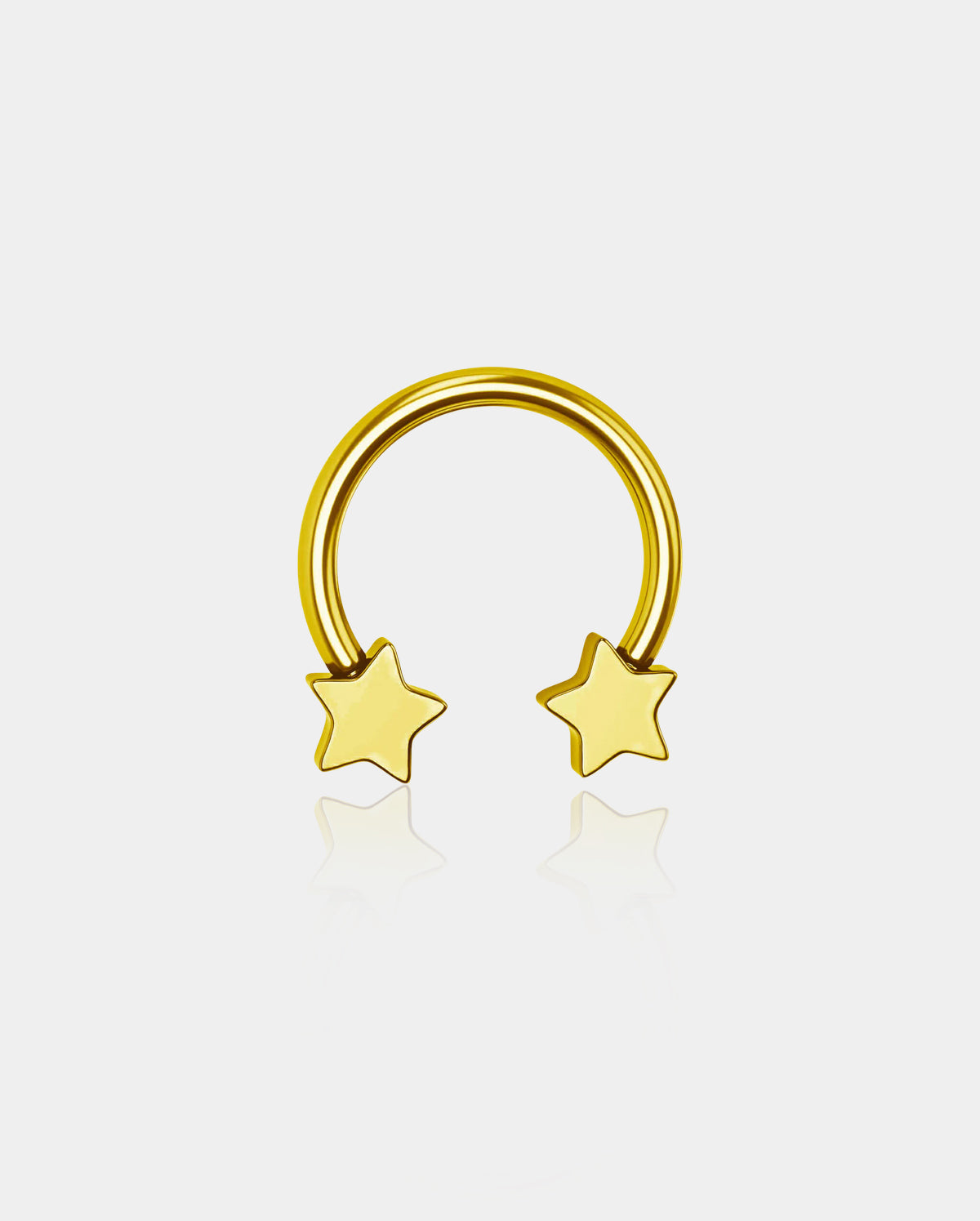 16G/14G Star Shaped Horseshoe Ring