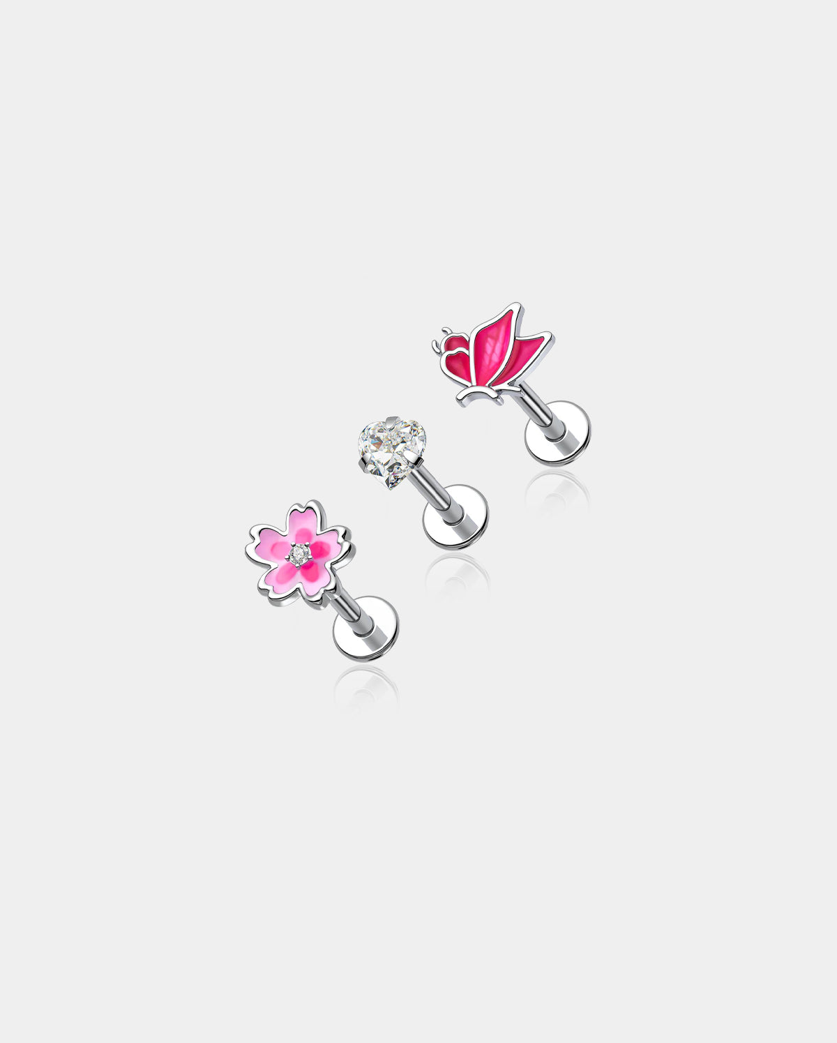 butterfly cartilage earring