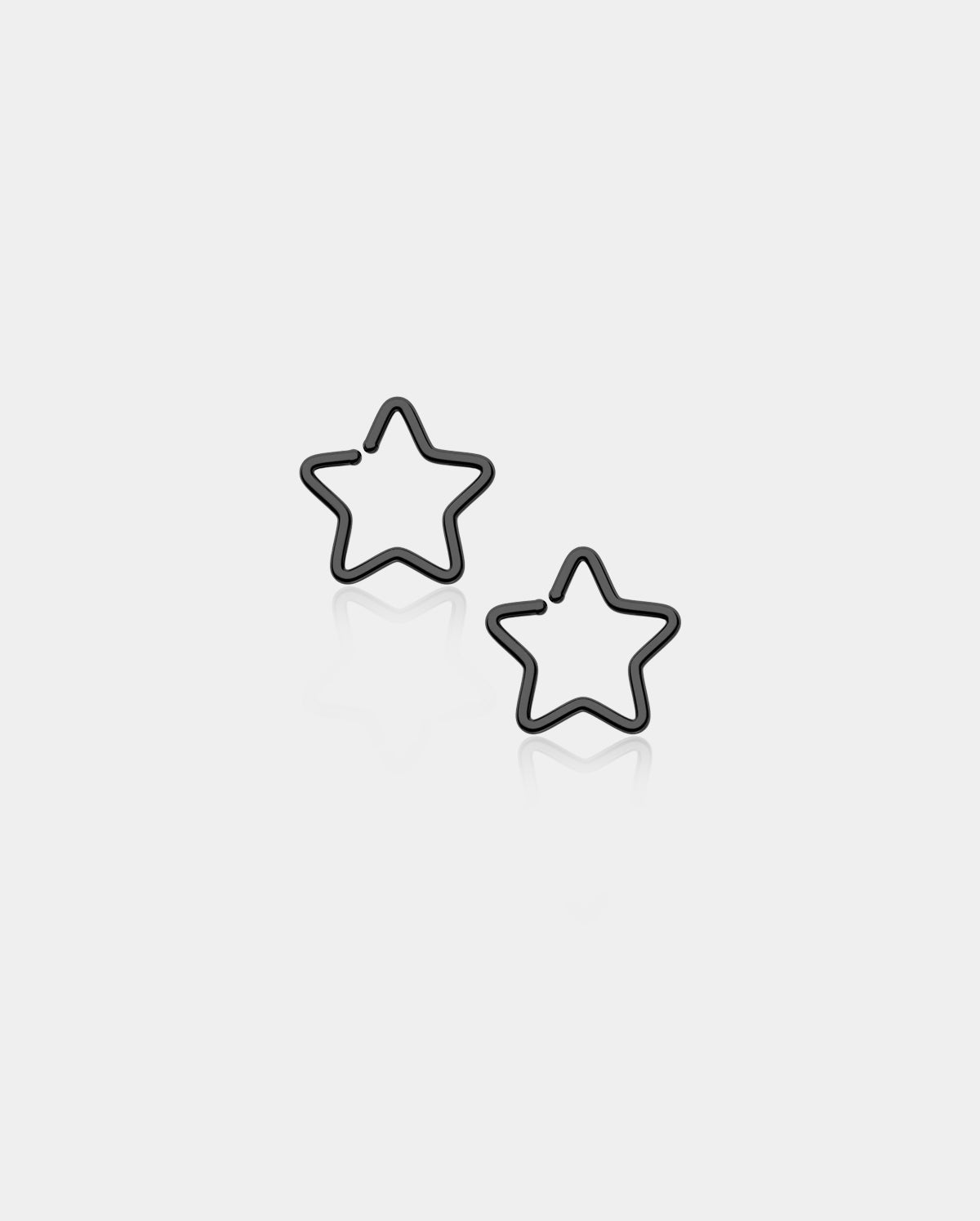 2PCS 20G Titanium Star Seamless Nose Ring