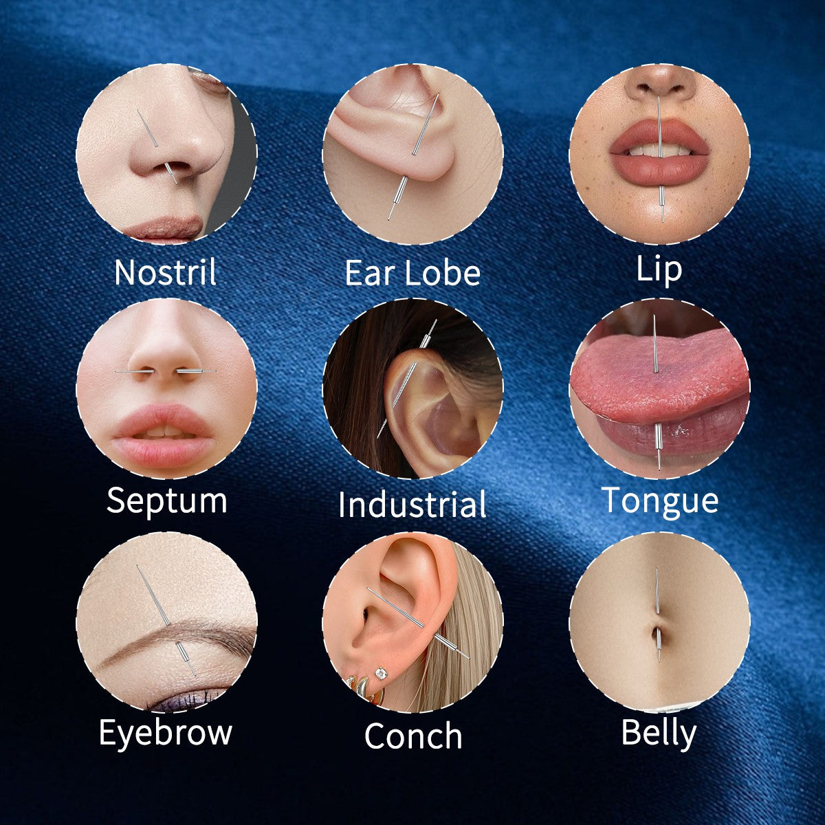 6PCS Body Jewelry Changer Kit