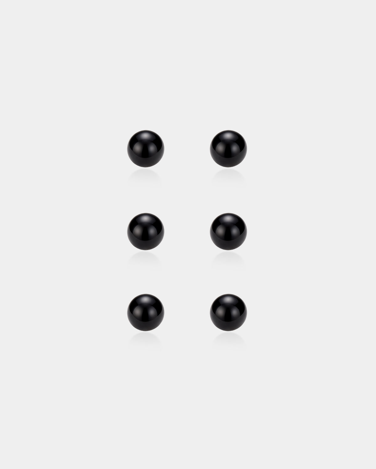 4mm black 16G Externally Threaded Replacement Ball
