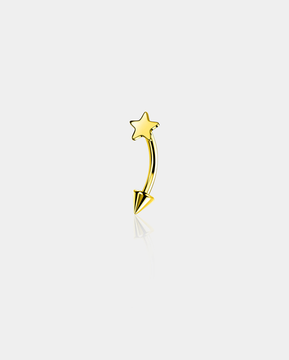 16G Star Curved Rook Ring