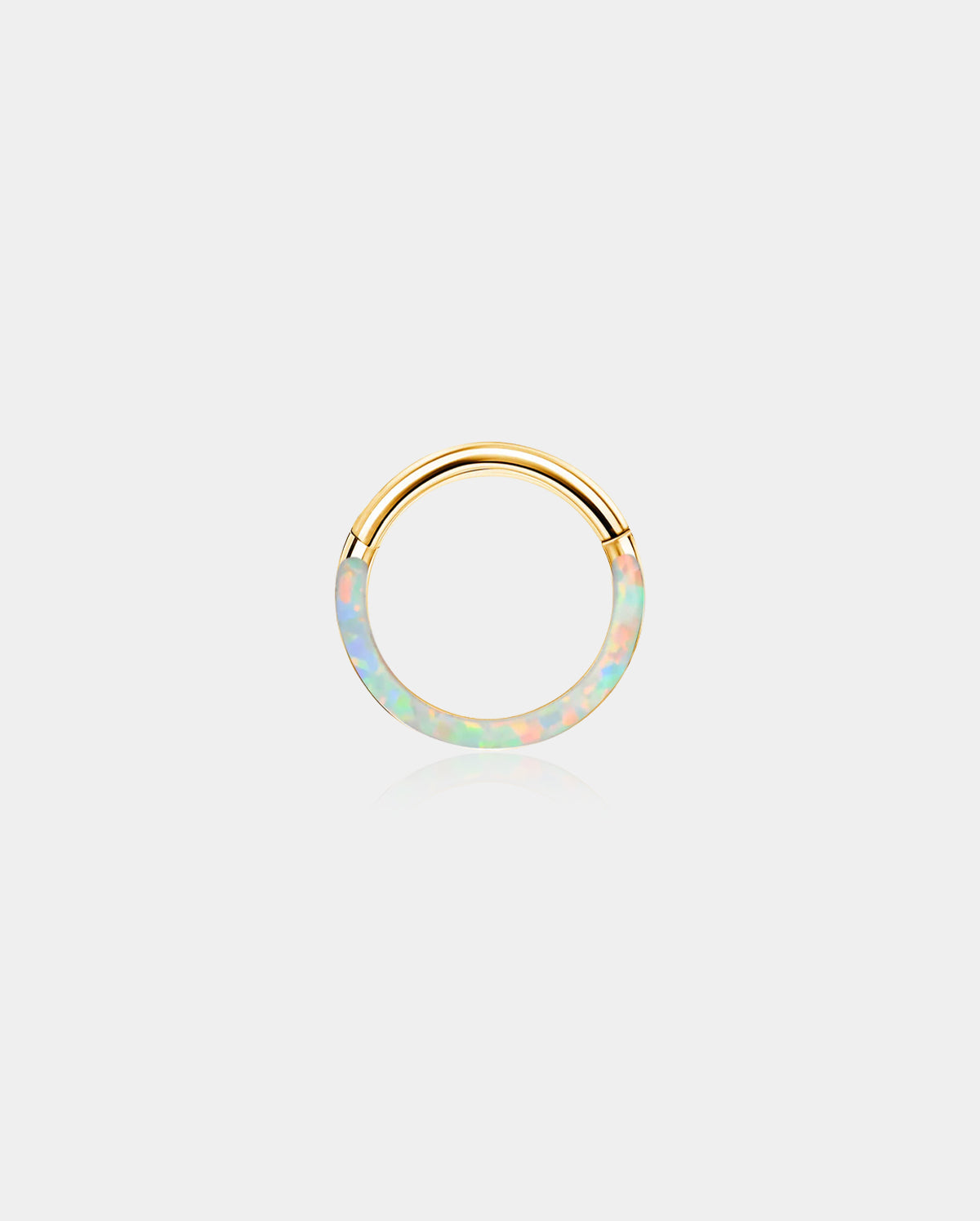 Boucles d'oreilles Helix Cartilage Segment Articulé Opale Bleu Blanc 16G