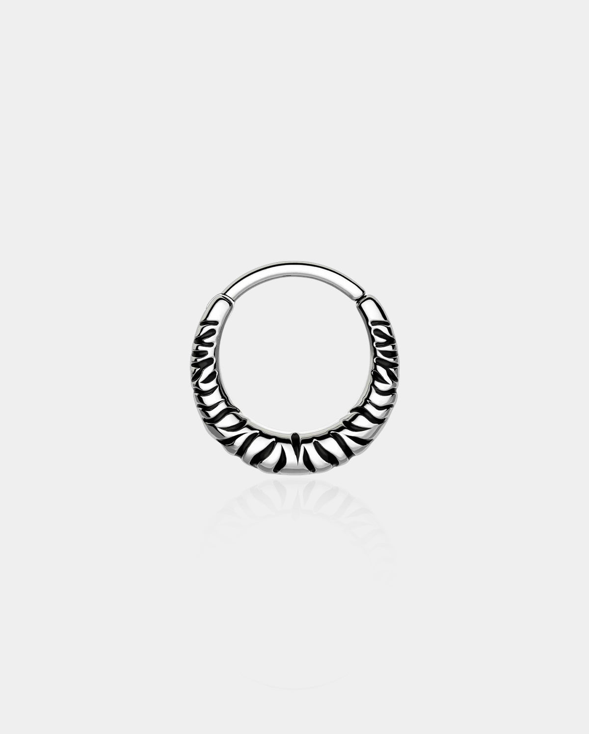 zebra stripe septum ring 