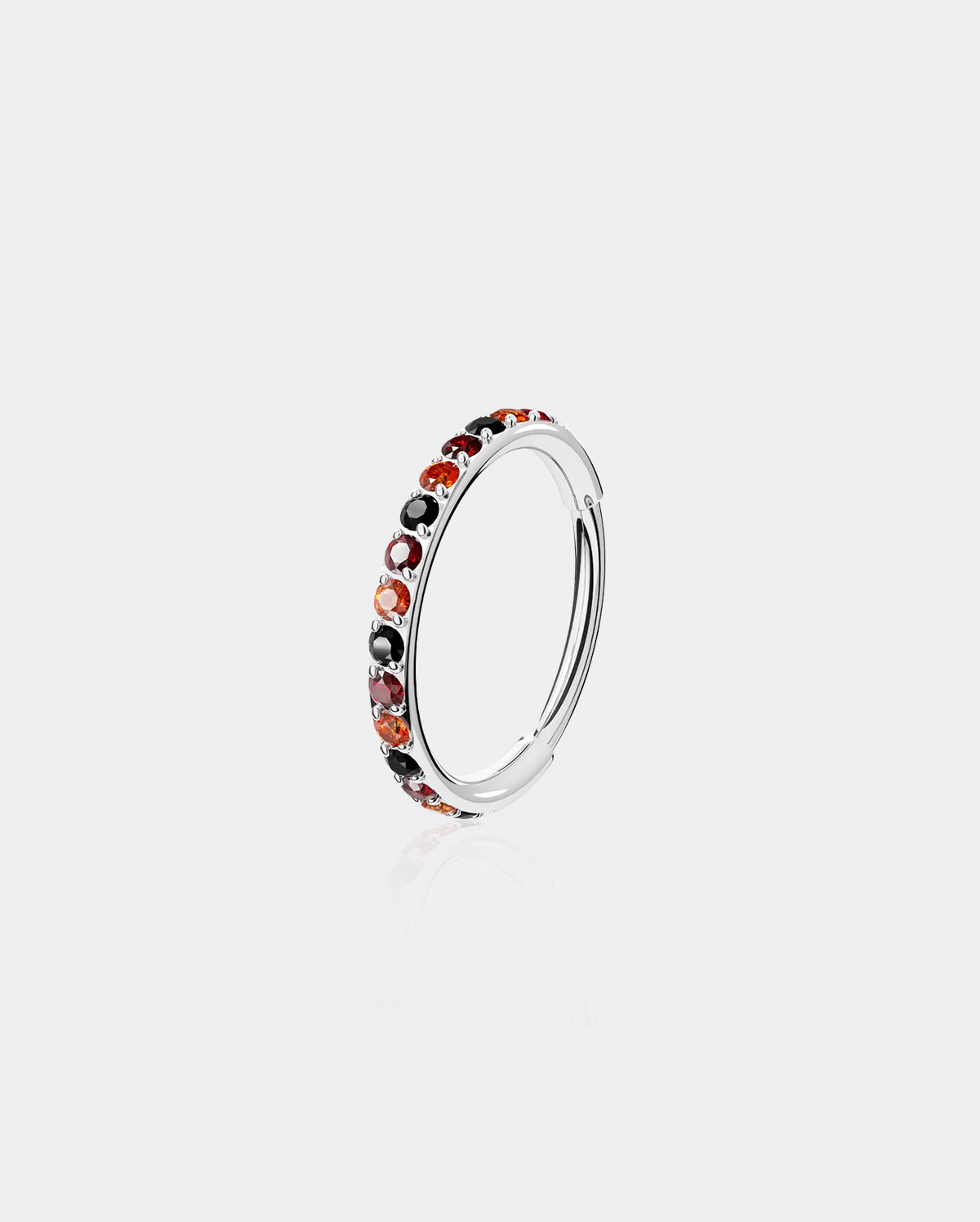 Anillo de nariz de acero inoxidable CZ aro de nariz 18G