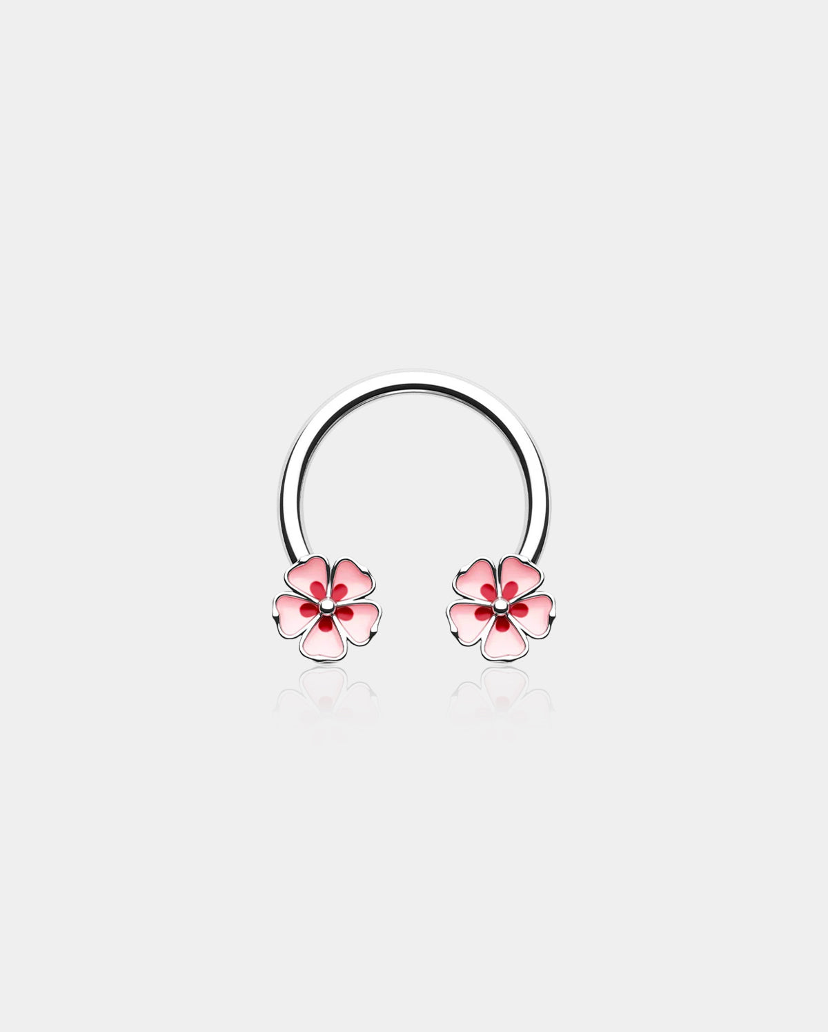 Spring Sakura Horseshoe Septum Ring