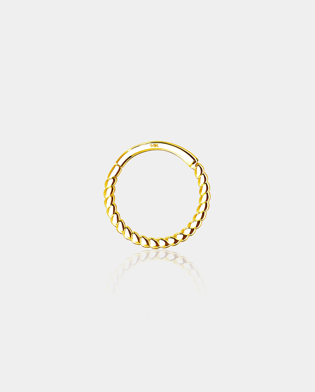 14K Woven Conch Earring