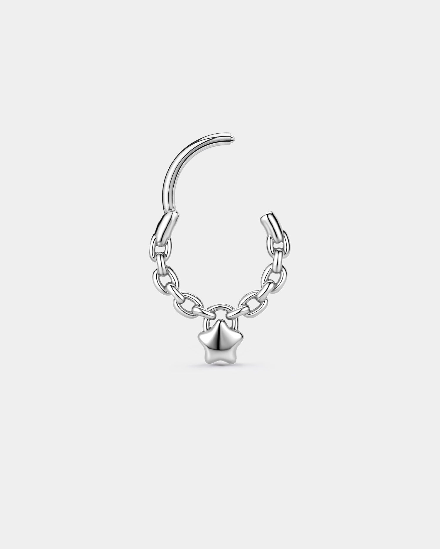 hinged segment star lock septum ring
