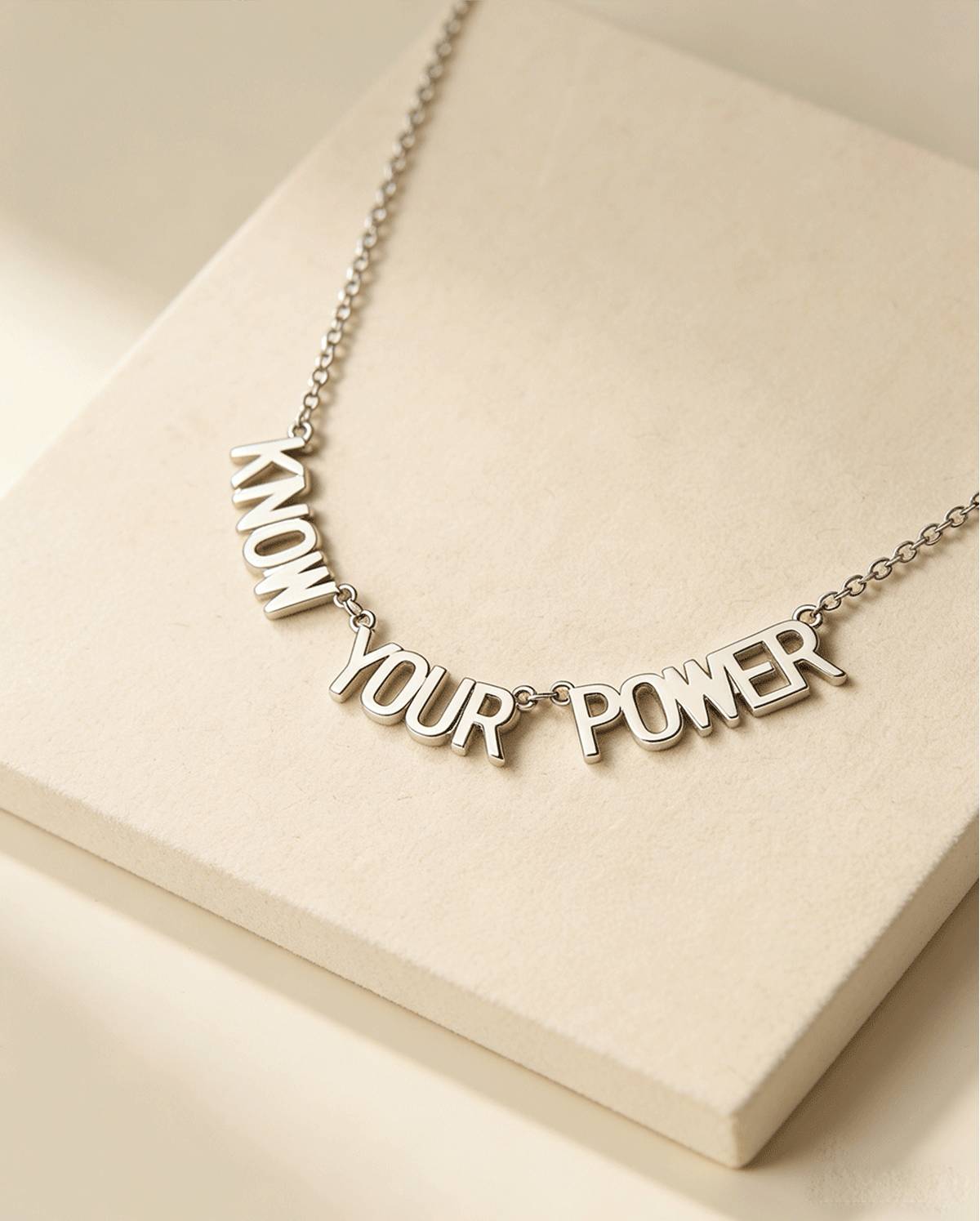 WICKED X OUFER “Know Your Power” Letter Necklace