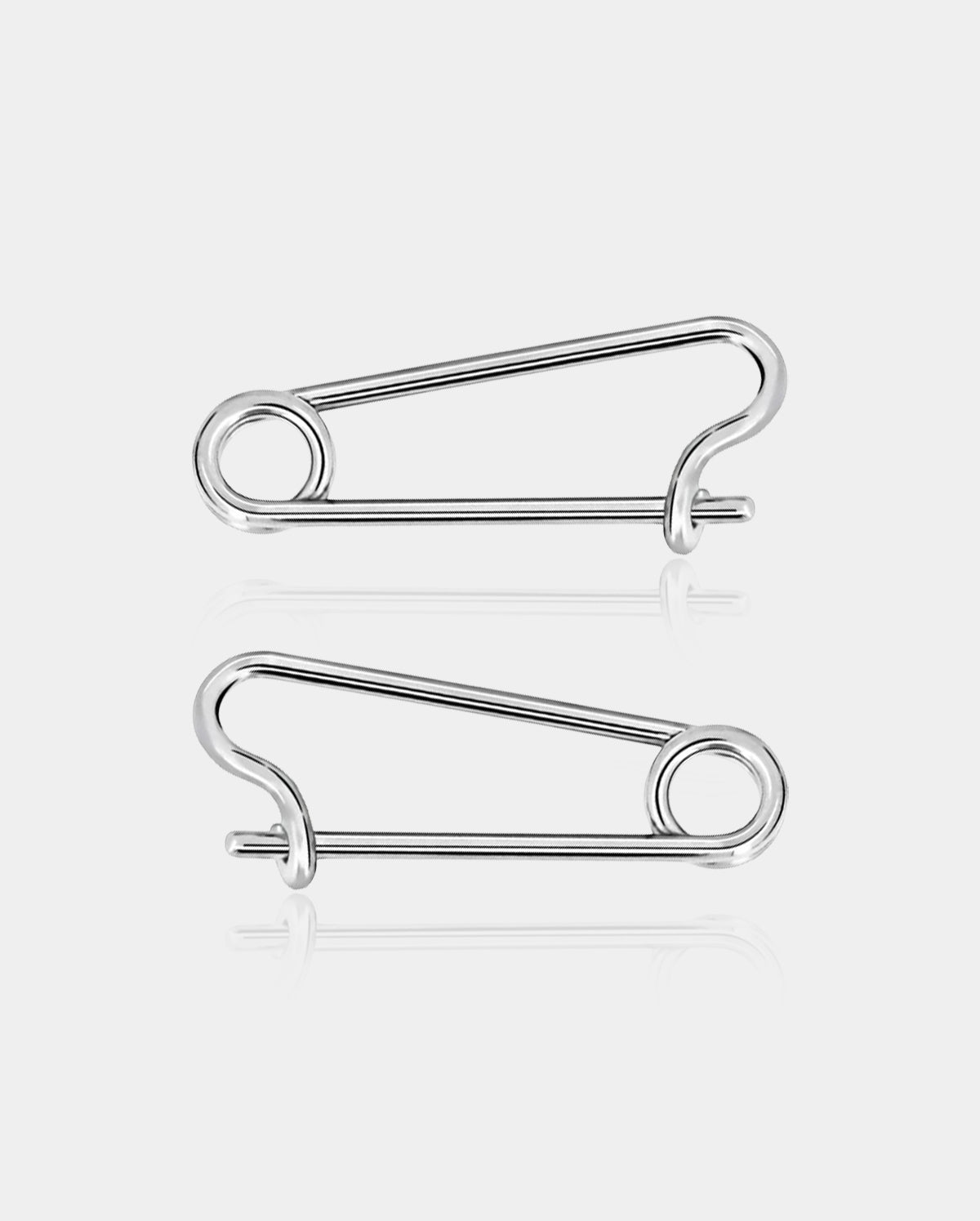 2PCS 14G 23mm 316L Anneaux De Mamelon En Acier Inoxydable