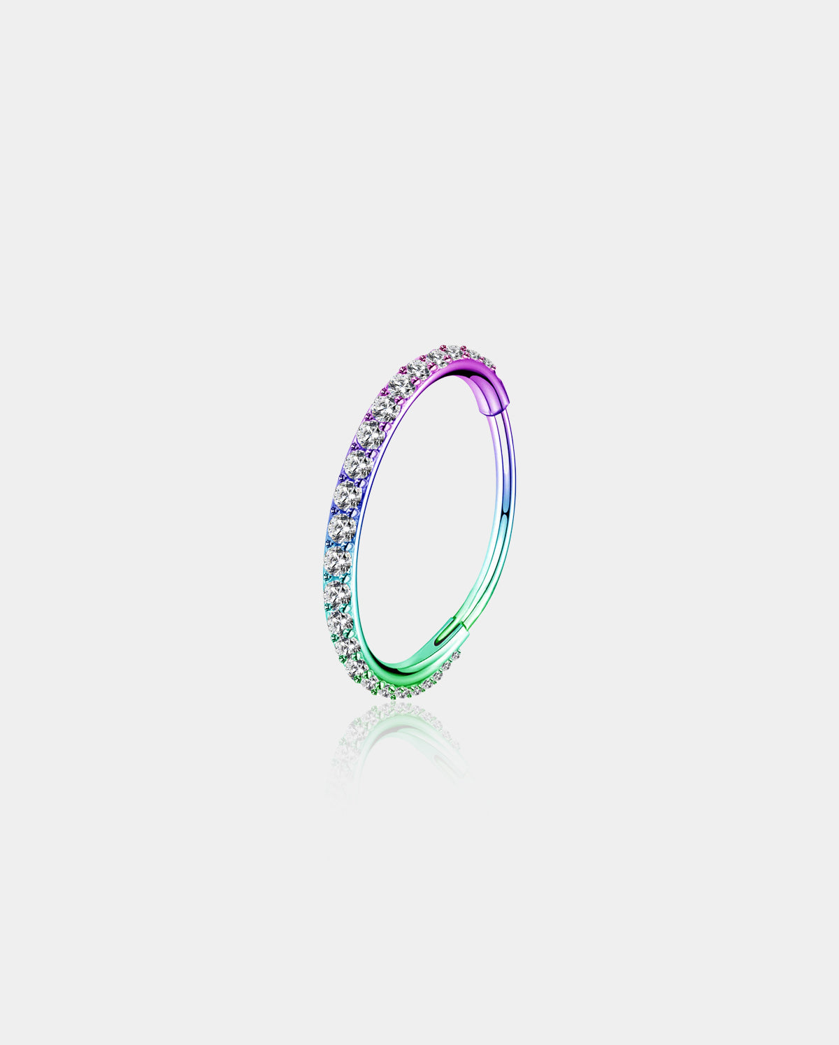 rainbow nose ring - OUFER BODY JEWELRY 