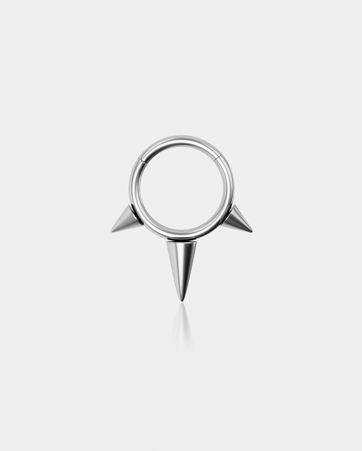 16G Punk Triple Spikes Septum Clicker Ring