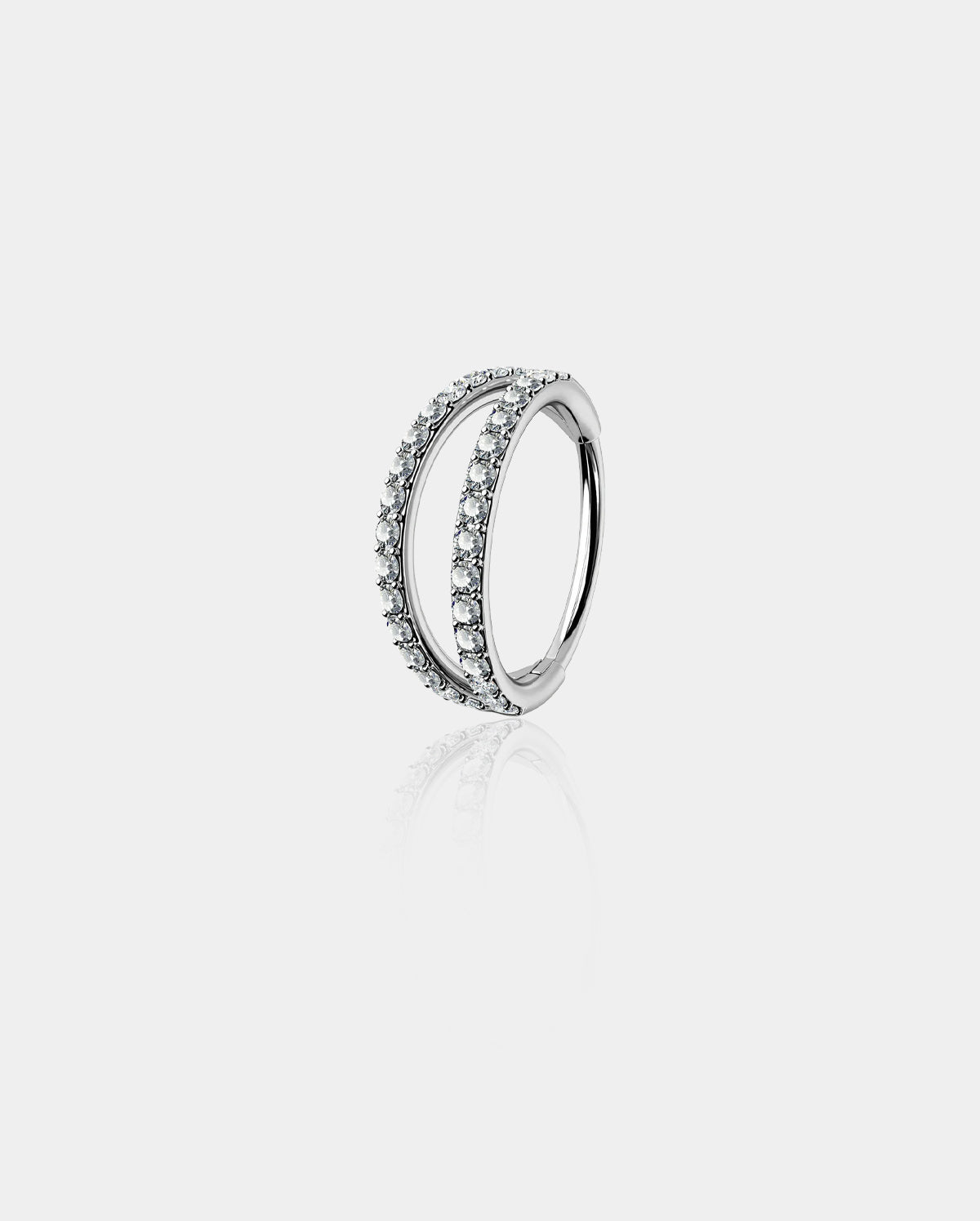 18G Titanium Double Hoop Nose Ring