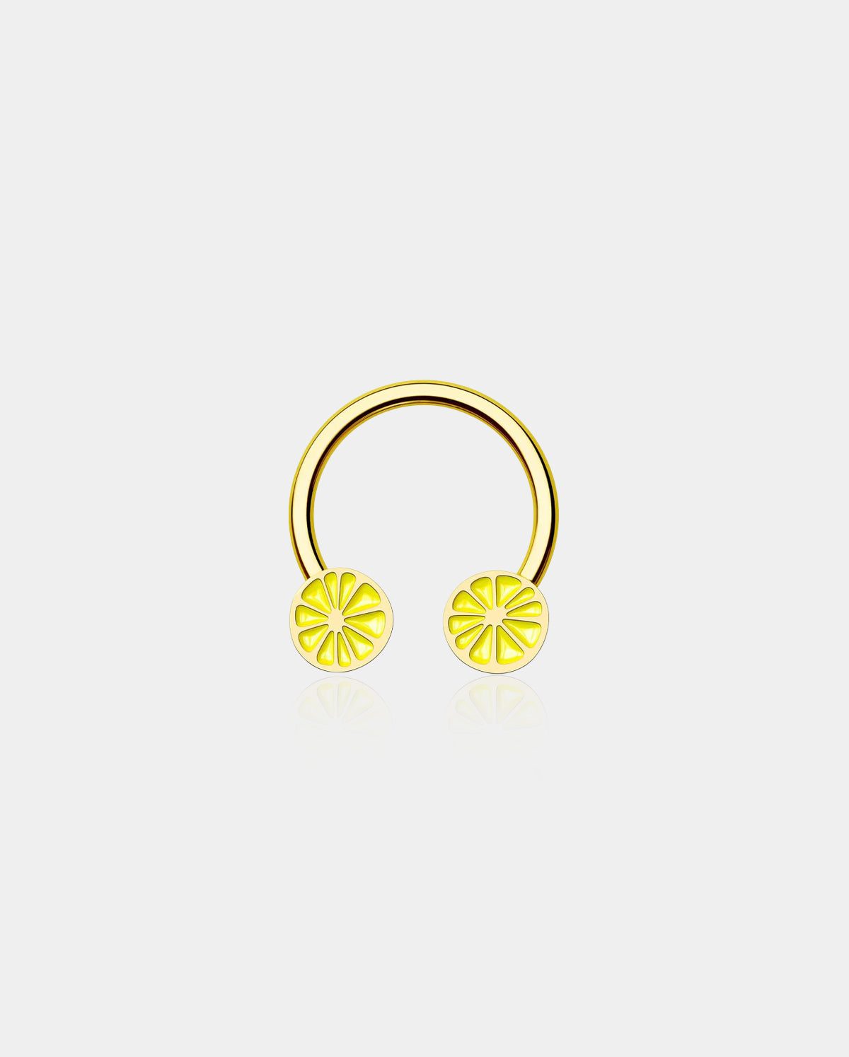 Lemon Slice Horseshoe Septum Ring