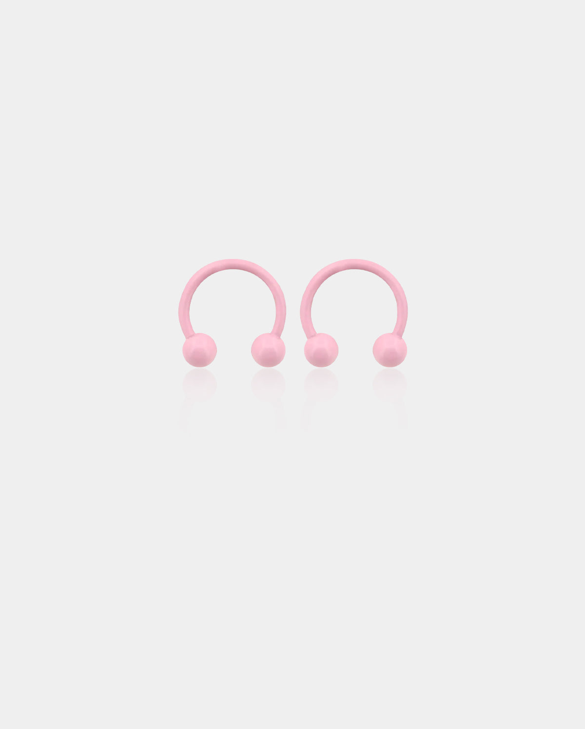 14-20G Macaron Pink Horseshoe Septum Ring