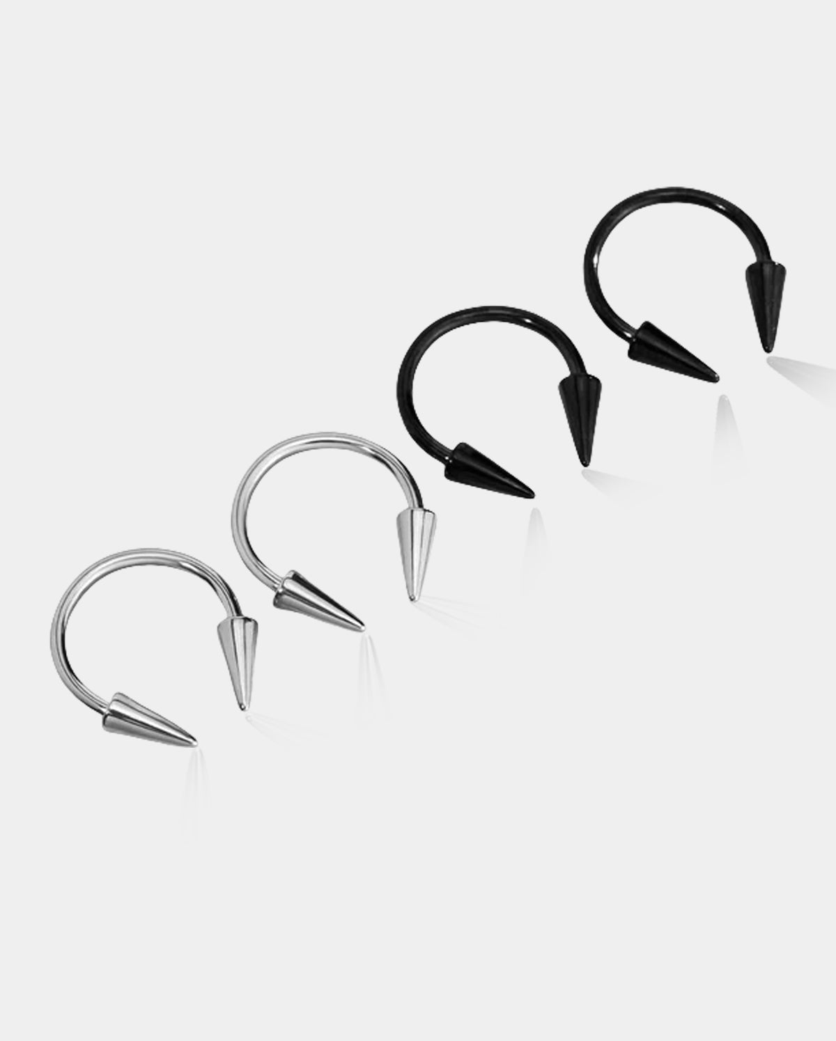 4PCS Spike Ends Septum Ring